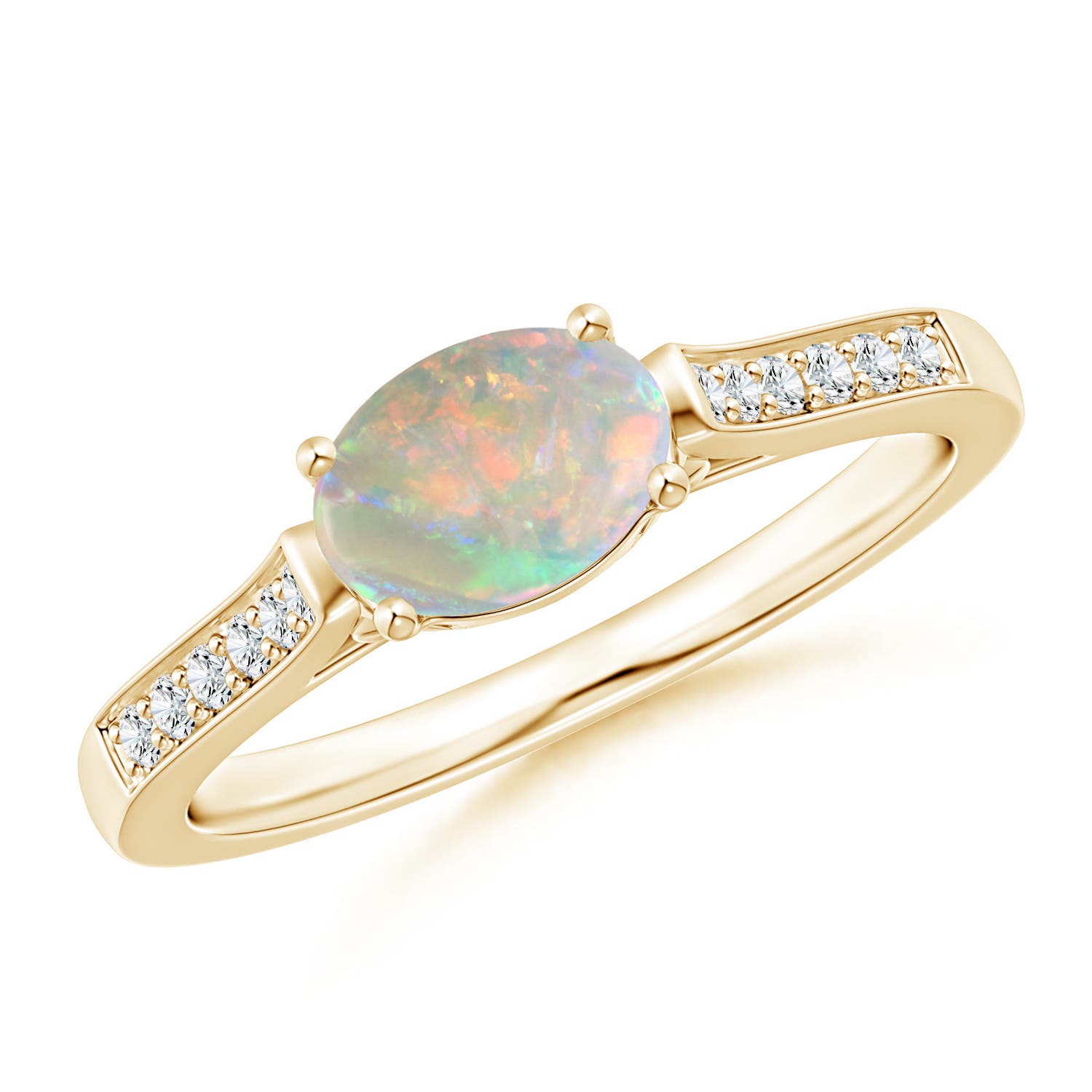 AAAA - Opal / 0.57 CT / 14 KT Yellow Gold