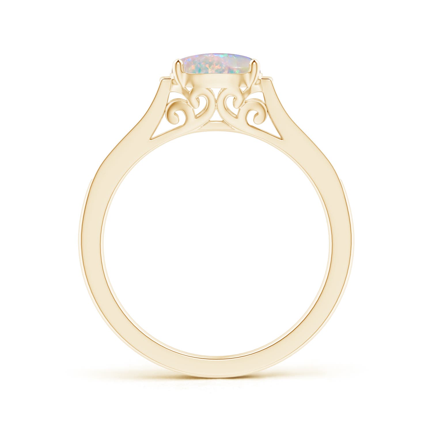 AAAA - Opal / 0.57 CT / 14 KT Yellow Gold