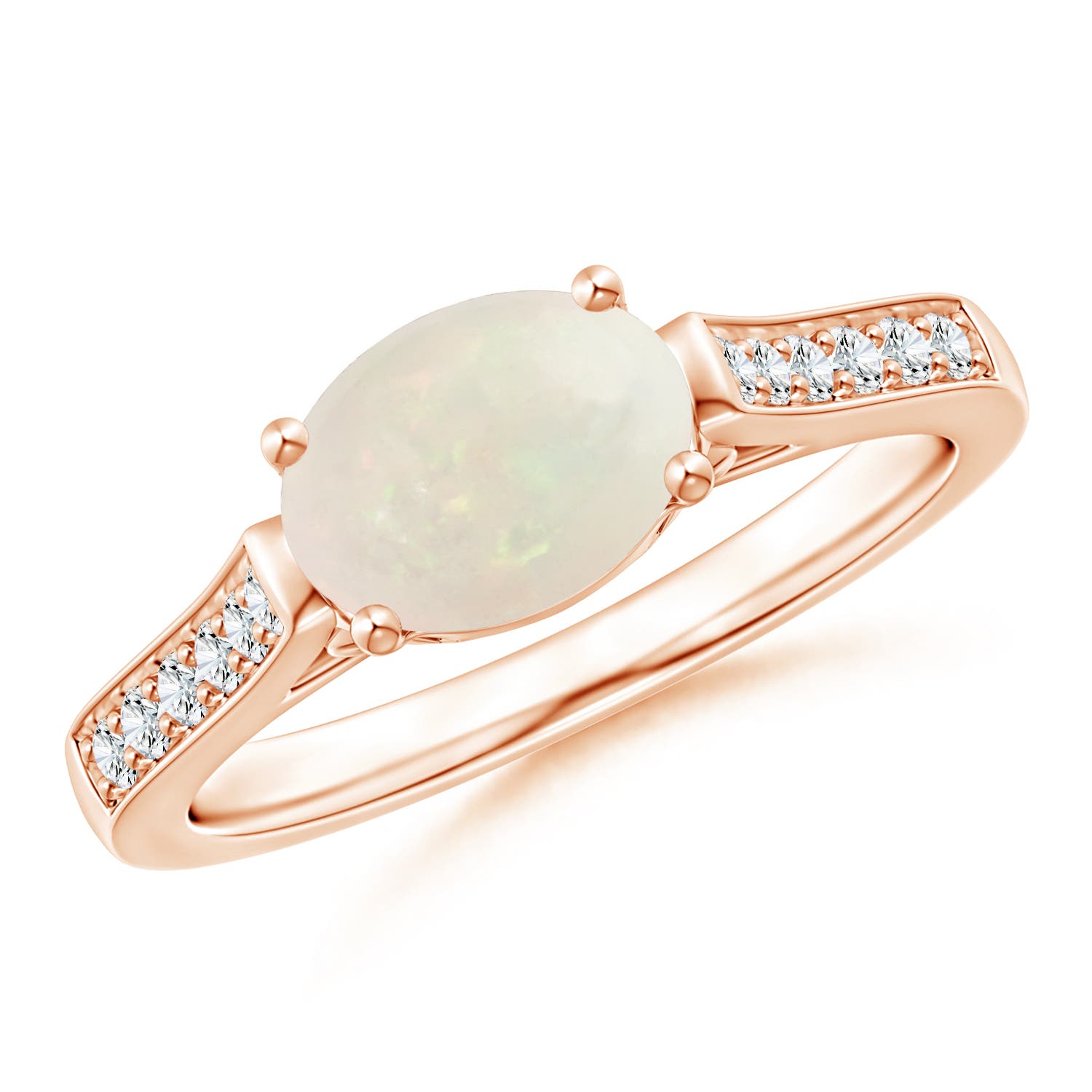 A - Opal / 0.94 CT / 14 KT Rose Gold