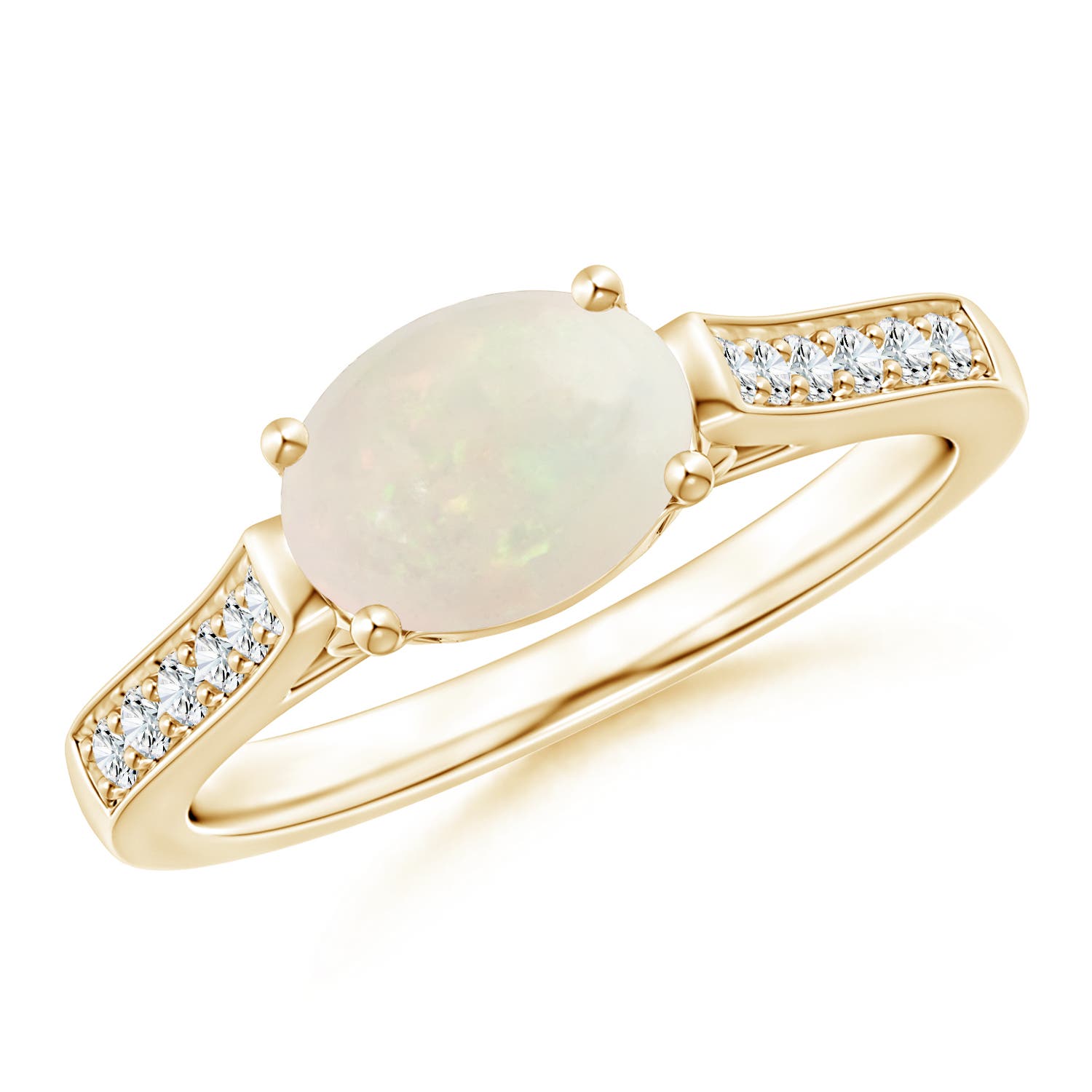 A - Opal / 0.94 CT / 14 KT Yellow Gold