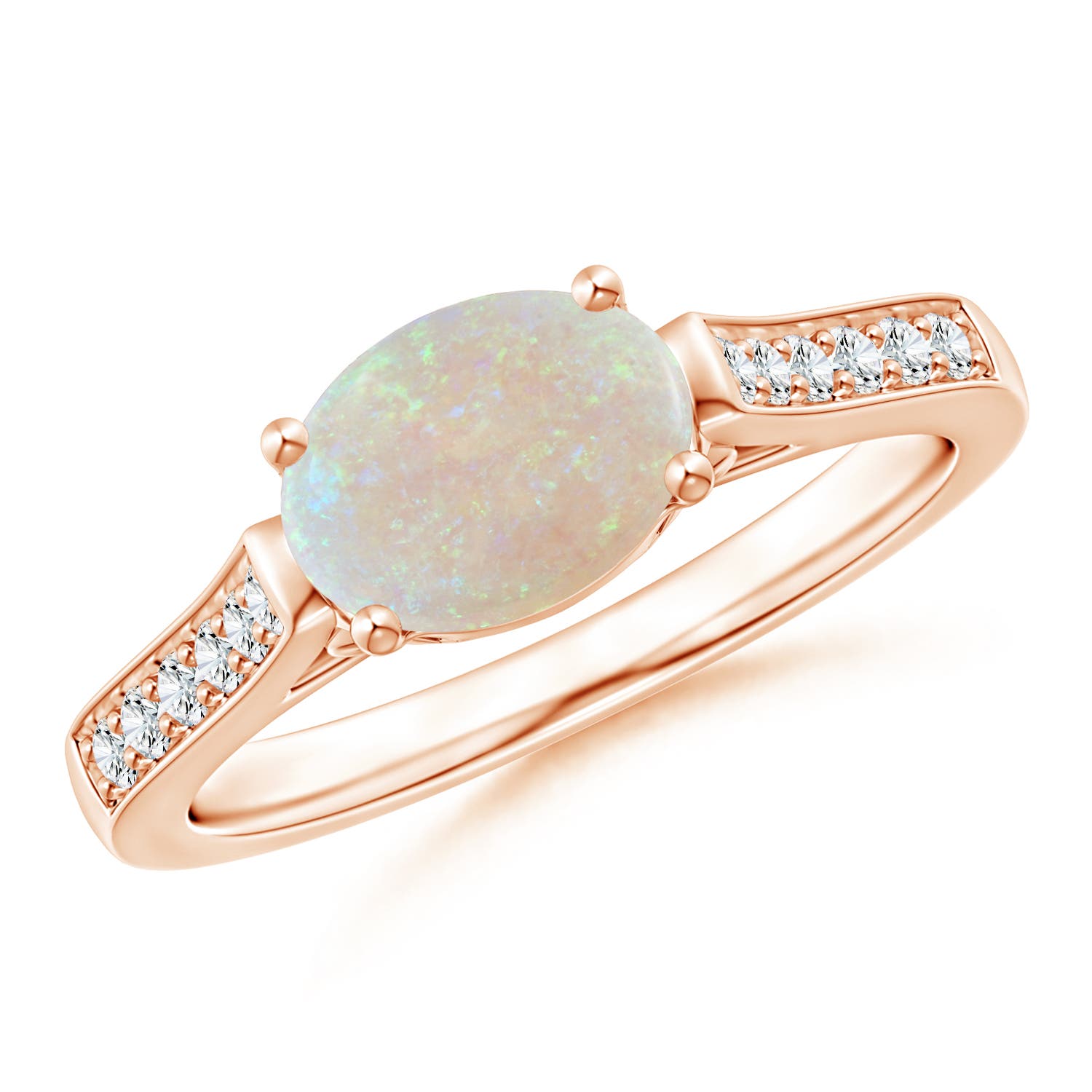 AA - Opal / 0.94 CT / 14 KT Rose Gold