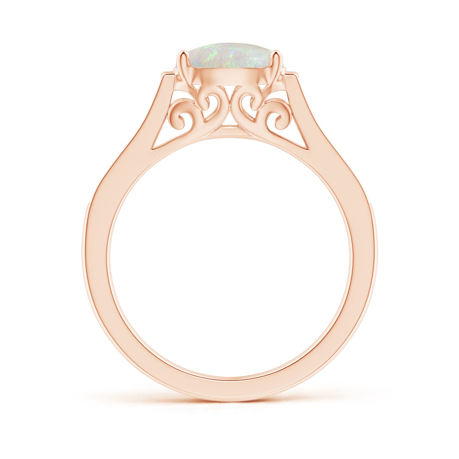 AA - Opal / 0.94 CT / 14 KT Rose Gold