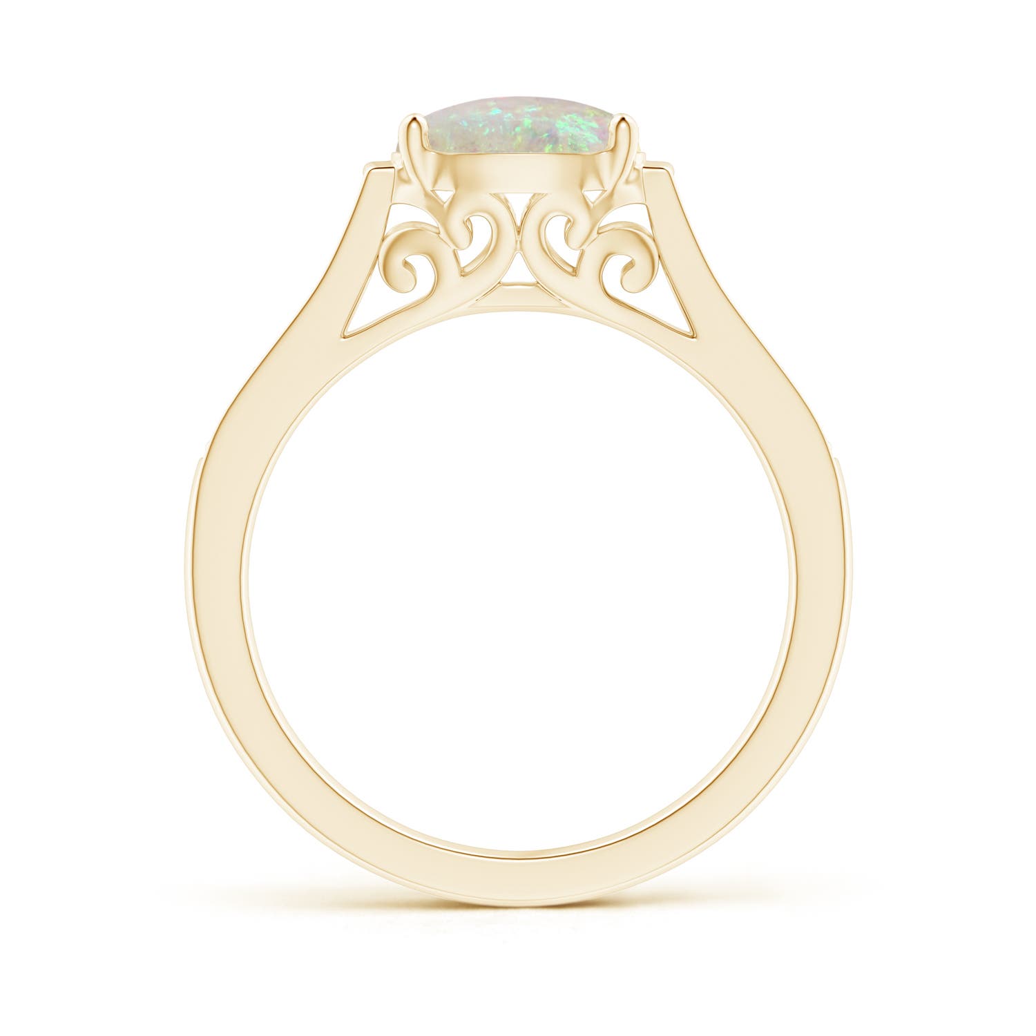 AAA - Opal / 0.94 CT / 14 KT Yellow Gold