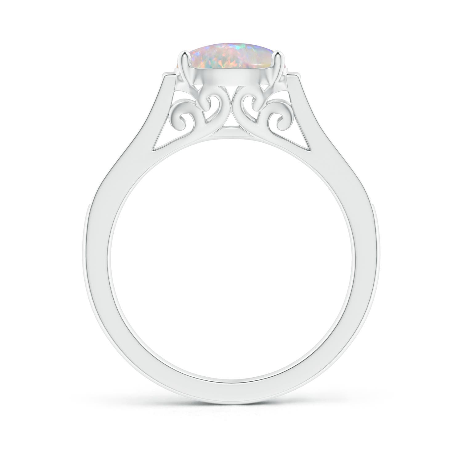 AAAA - Opal / 0.94 CT / 14 KT White Gold