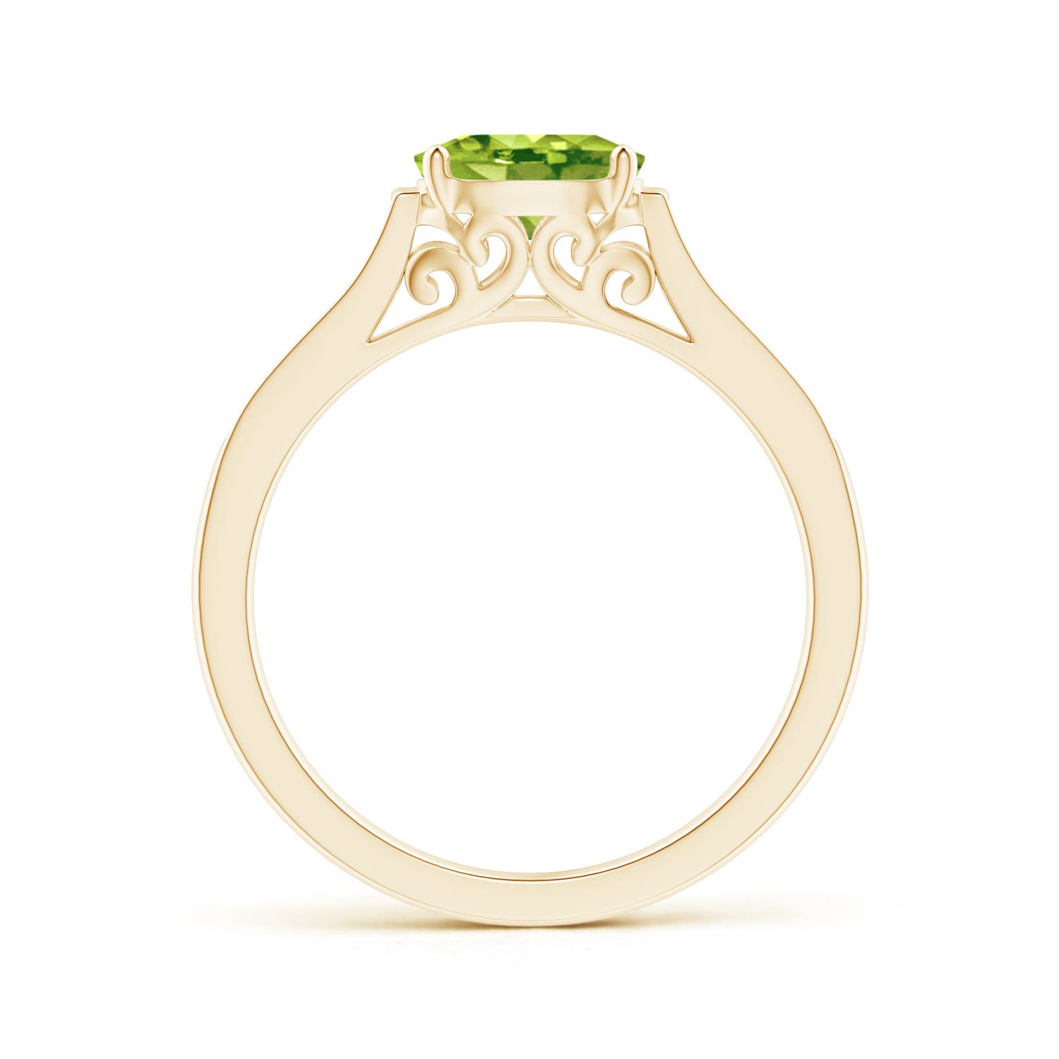 AAA - Peridot / 0.97 CT / 14 KT Yellow Gold