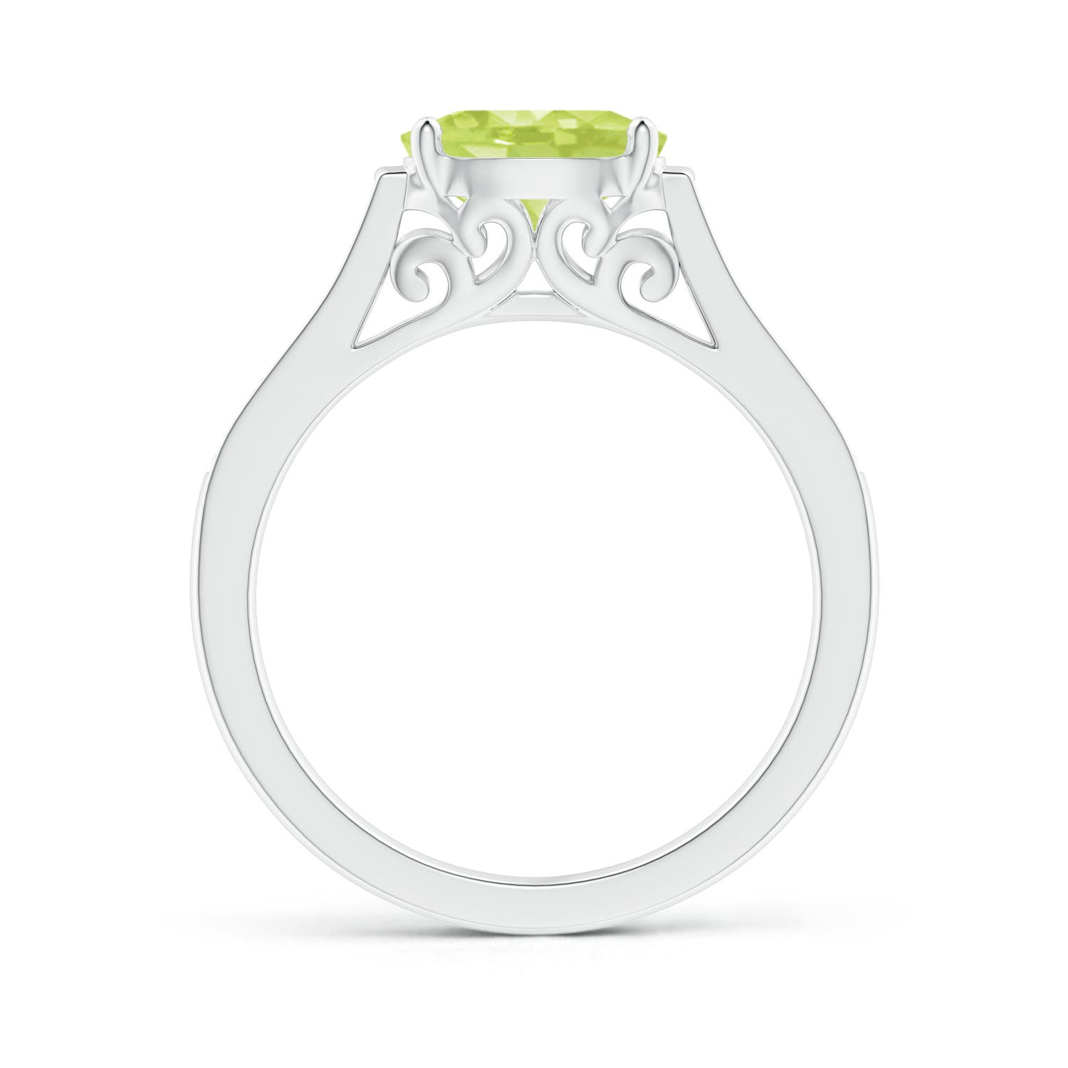 A - Peridot / 1.49 CT / 14 KT White Gold