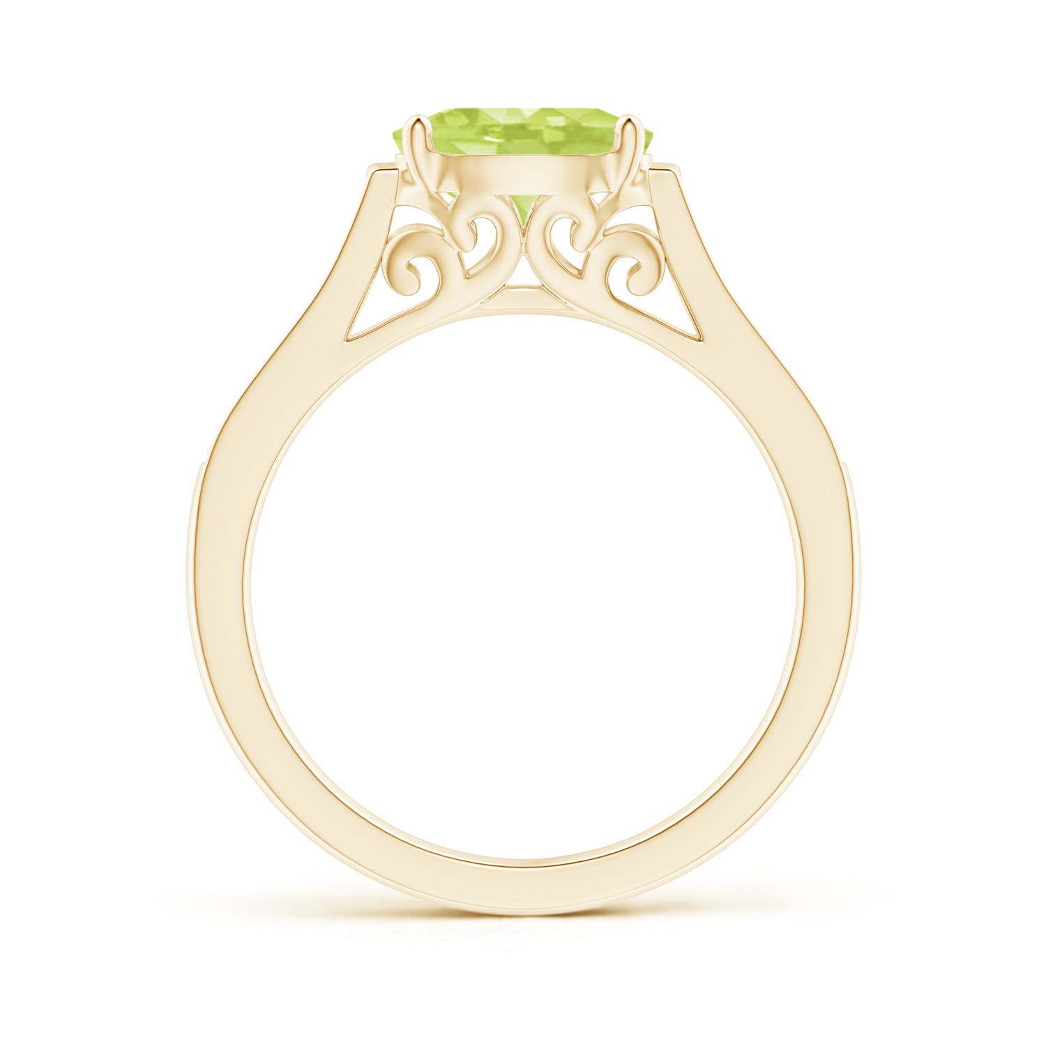 A - Peridot / 1.49 CT / 14 KT Yellow Gold