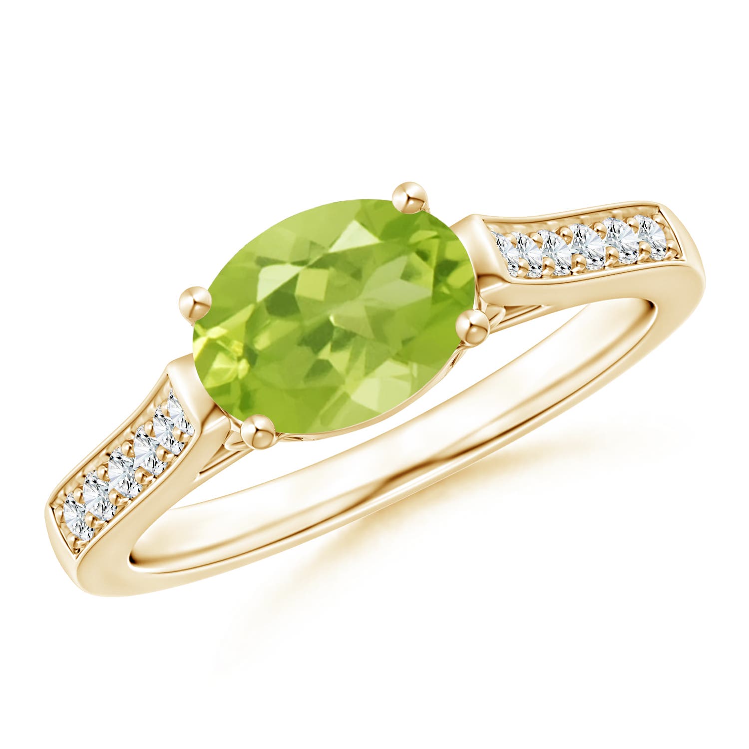 AA - Peridot / 1.49 CT / 14 KT Yellow Gold