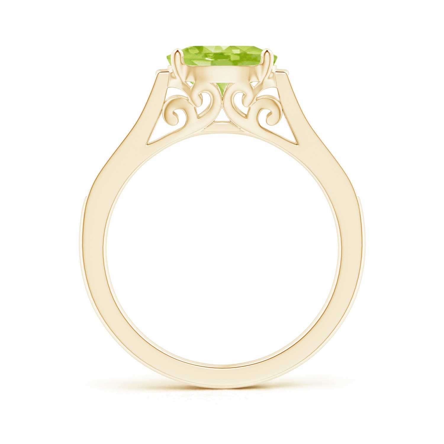 AA - Peridot / 1.49 CT / 14 KT Yellow Gold