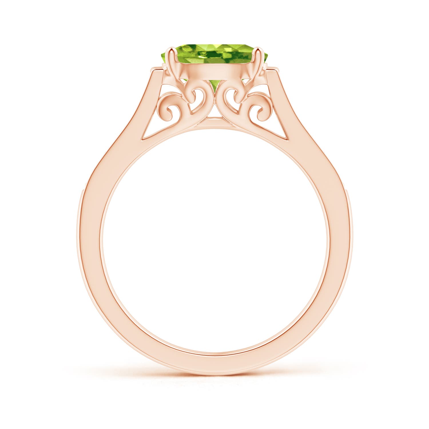 AAA - Peridot / 1.49 CT / 14 KT Rose Gold