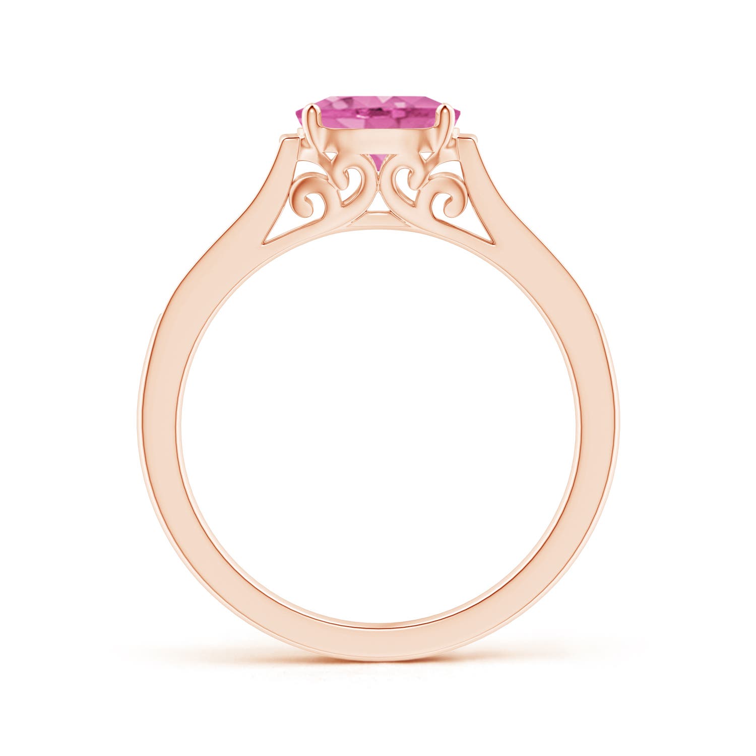 AA - Pink Sapphire / 0.97 CT / 14 KT Rose Gold