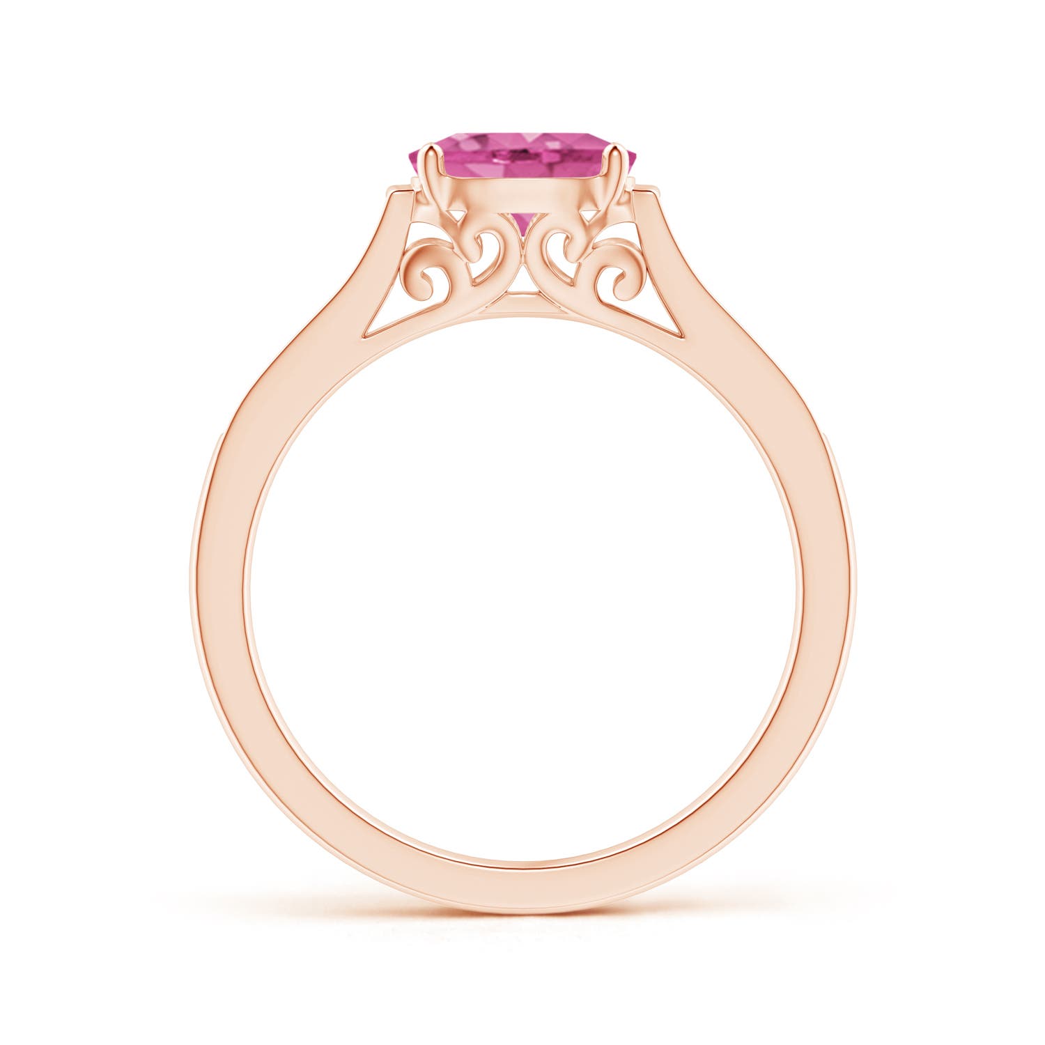 AAA - Pink Sapphire / 0.97 CT / 14 KT Rose Gold