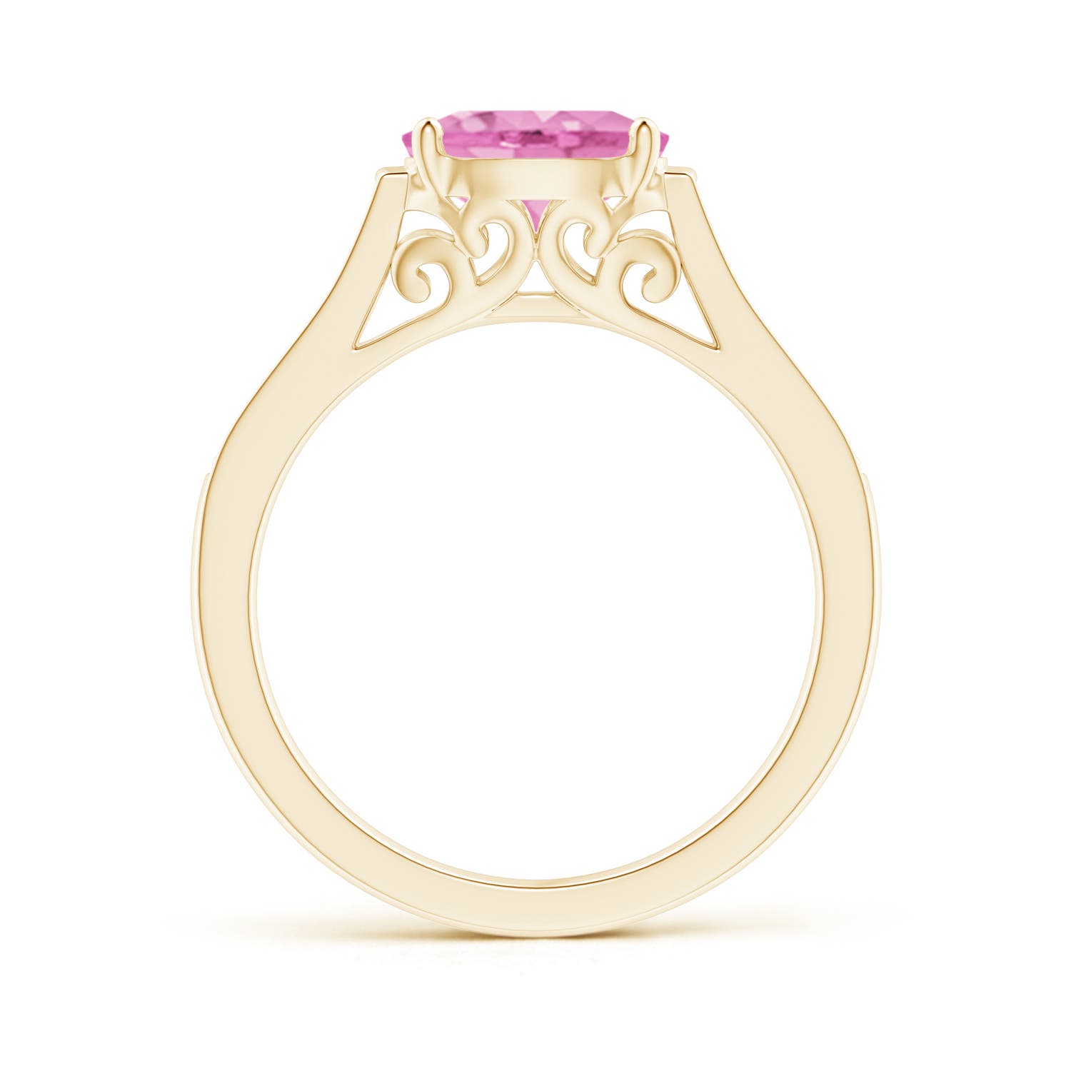 A - Pink Sapphire / 1.59 CT / 14 KT Yellow Gold