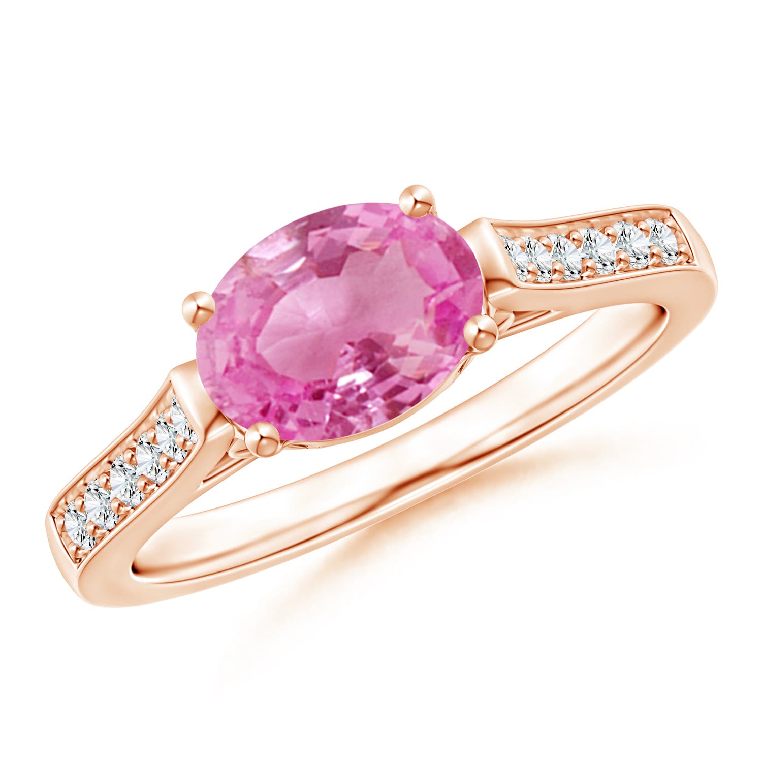 AA - Pink Sapphire / 1.59 CT / 14 KT Rose Gold