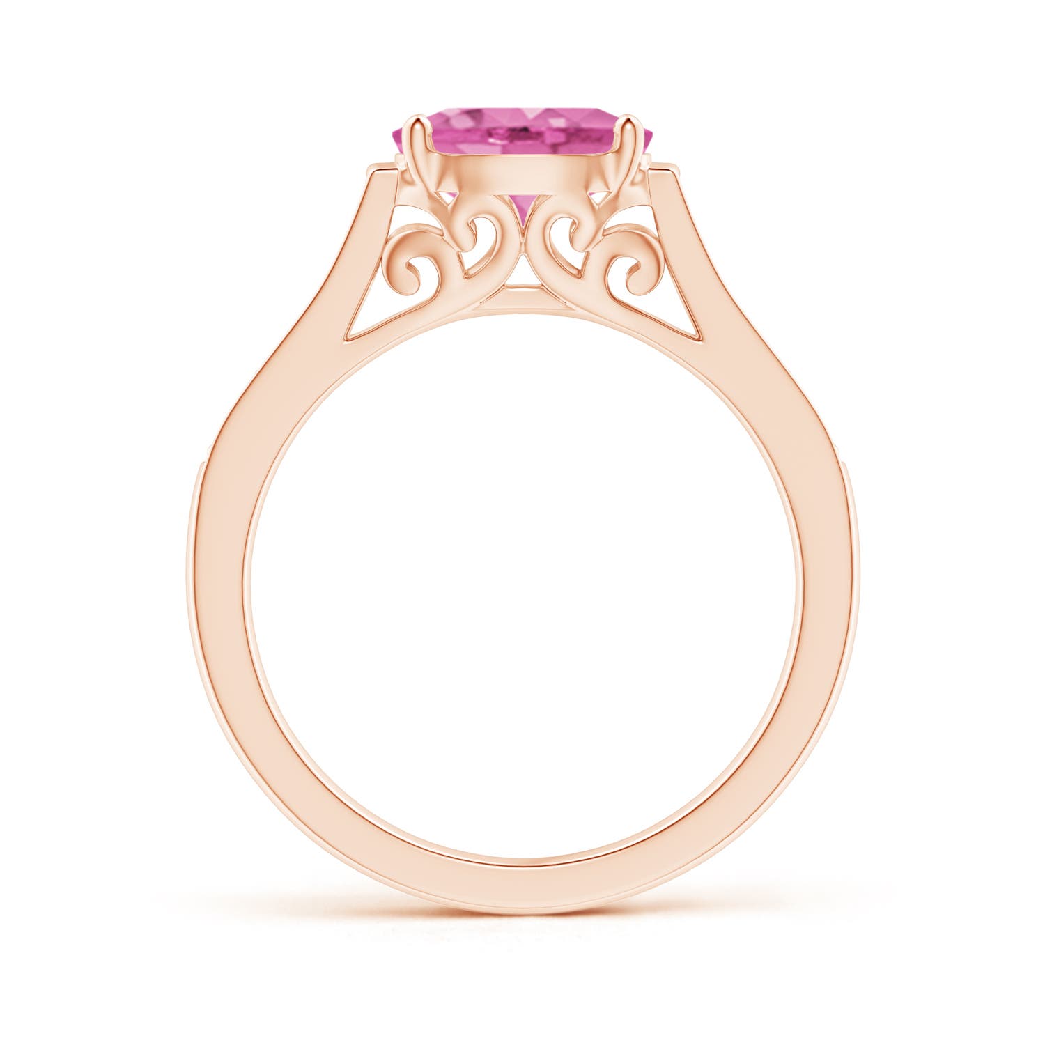 AA - Pink Sapphire / 1.59 CT / 14 KT Rose Gold