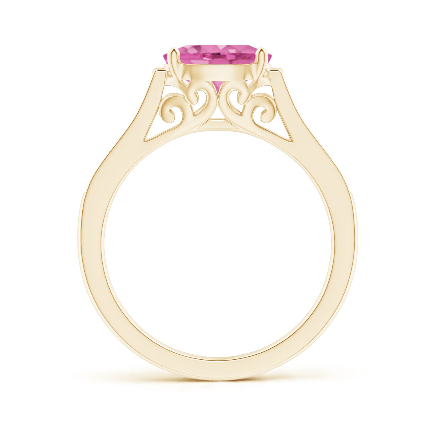 AA - Pink Sapphire / 1.59 CT / 14 KT Yellow Gold