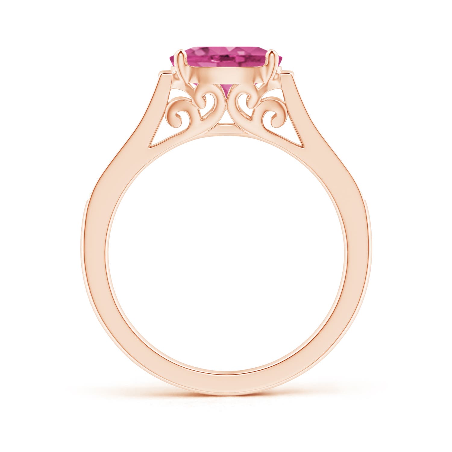 AAAA - Pink Sapphire / 1.59 CT / 14 KT Rose Gold