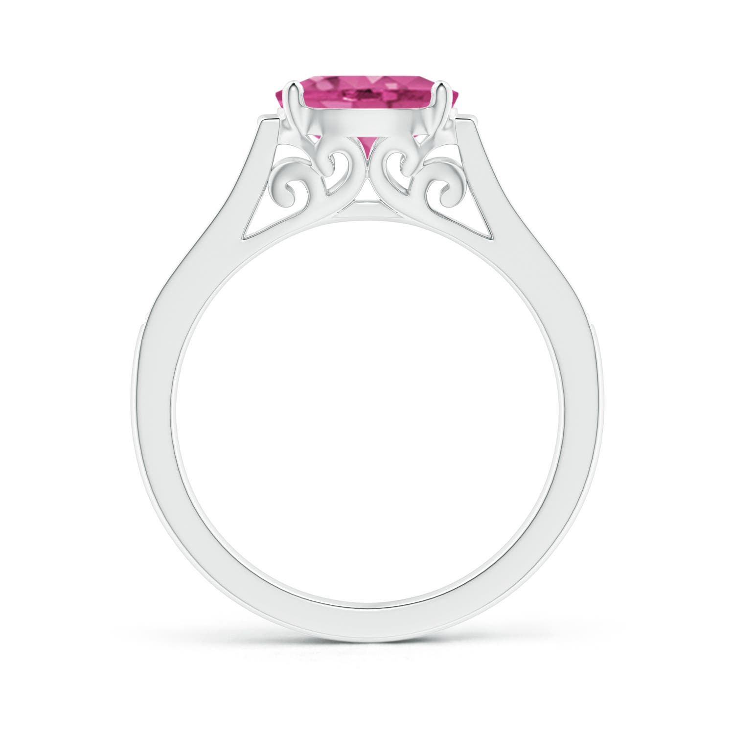 AAAA - Pink Sapphire / 1.59 CT / 14 KT White Gold