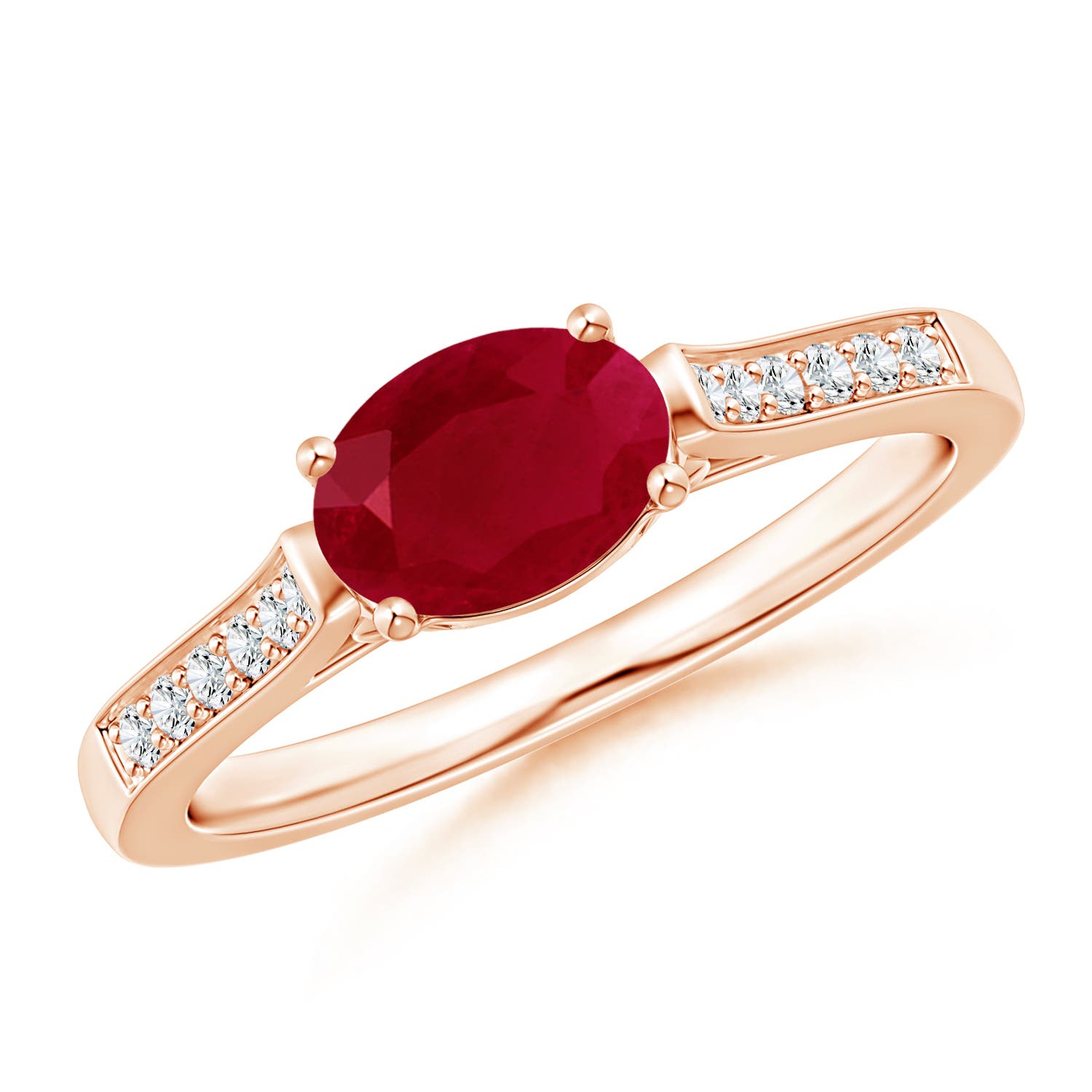 AA - Ruby / 1.12 CT / 14 KT Rose Gold