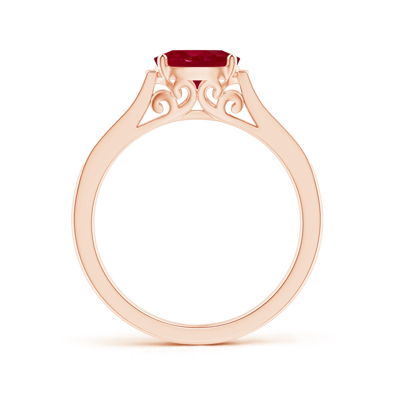 AA - Ruby / 1.12 CT / 14 KT Rose Gold