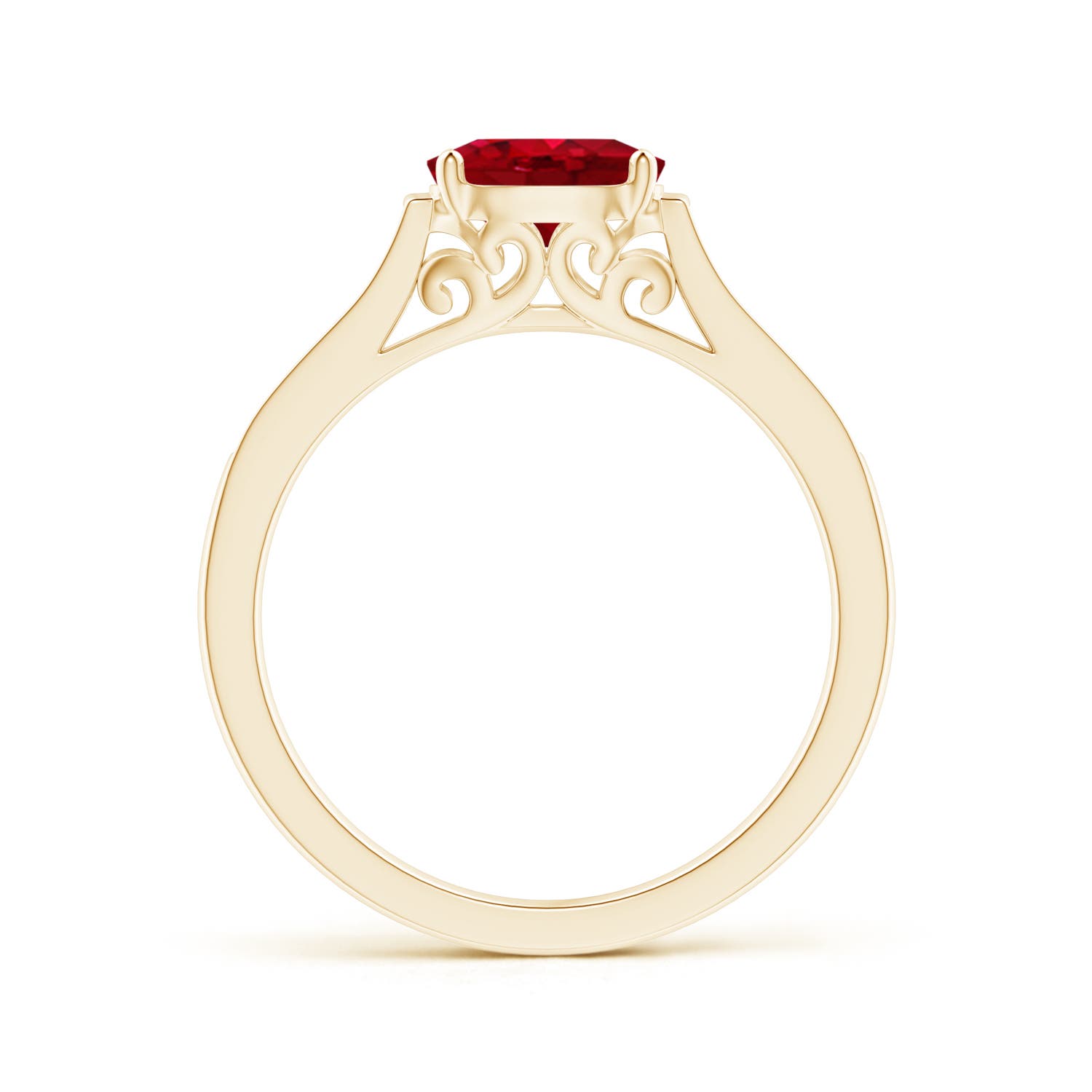 AAA - Ruby / 1.12 CT / 14 KT Yellow Gold