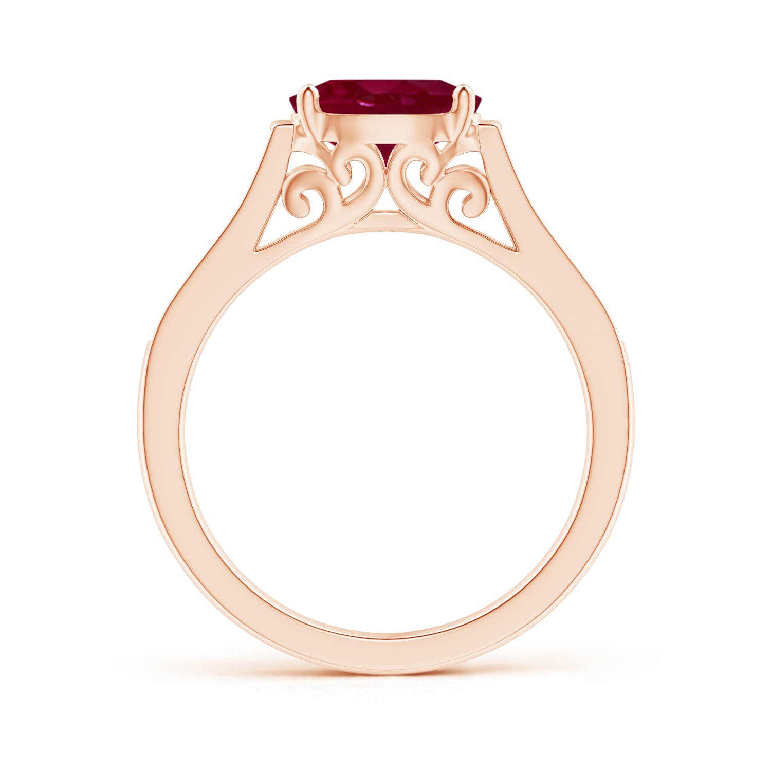 A - Ruby / 1.39 CT / 14 KT Rose Gold