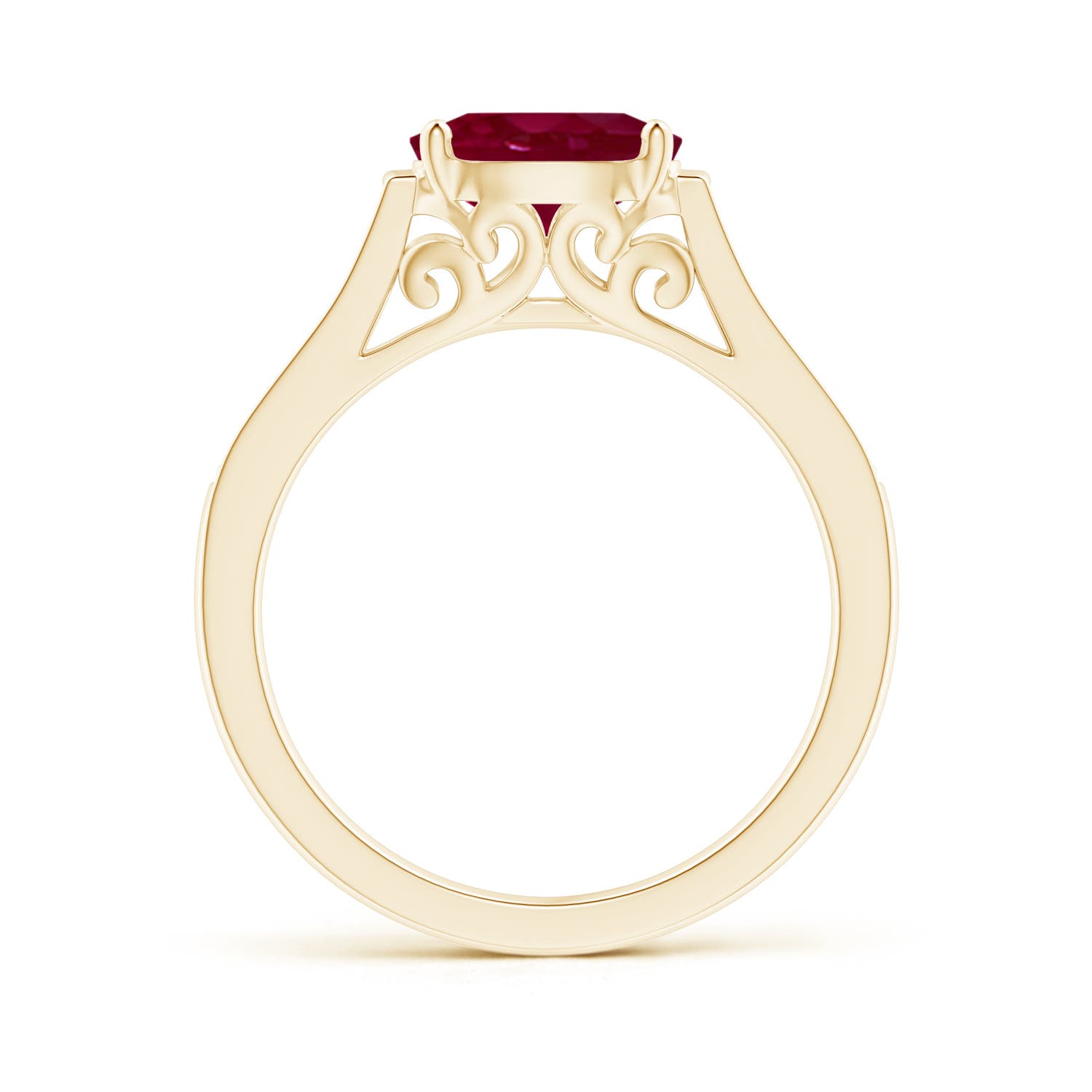 A - Ruby / 1.39 CT / 14 KT Yellow Gold