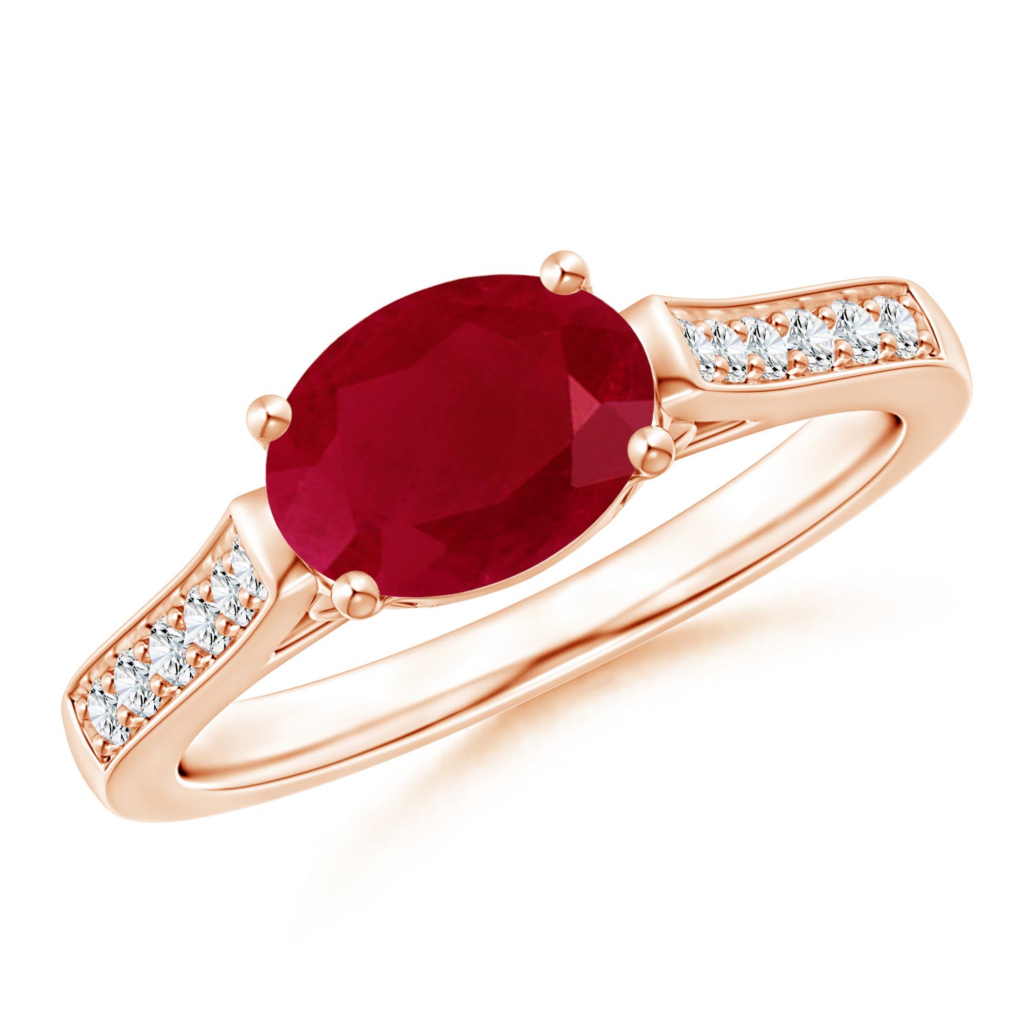 AA - Ruby / 1.39 CT / 14 KT Rose Gold