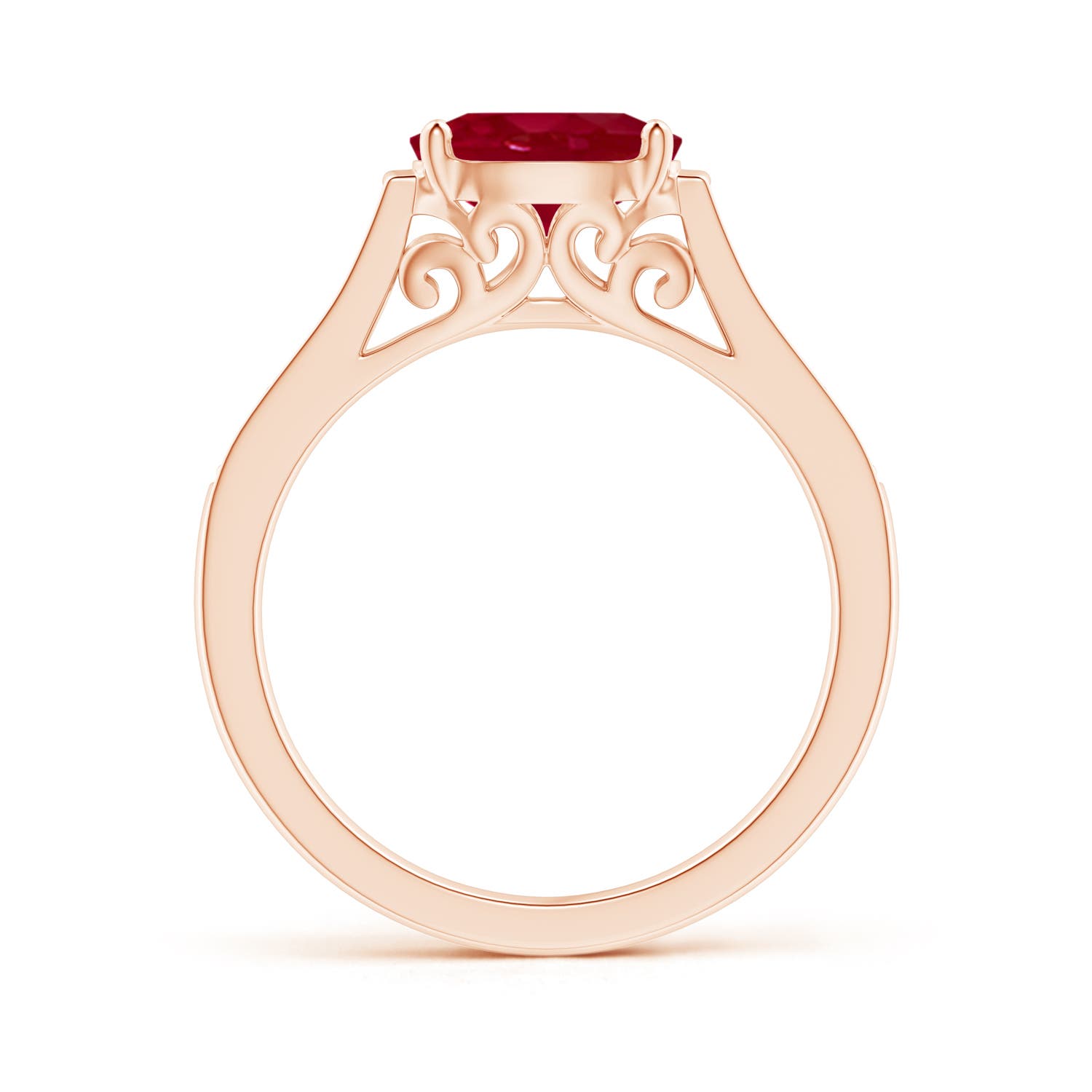 AA - Ruby / 1.39 CT / 14 KT Rose Gold