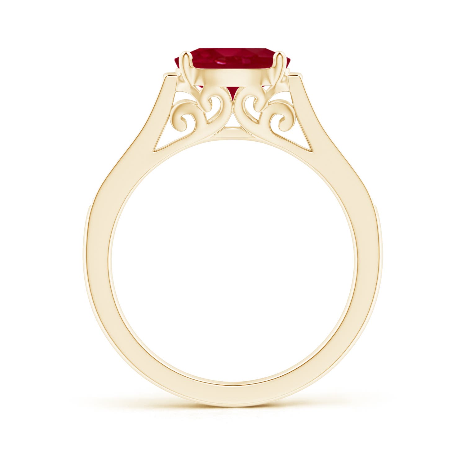 AA - Ruby / 1.39 CT / 14 KT Yellow Gold