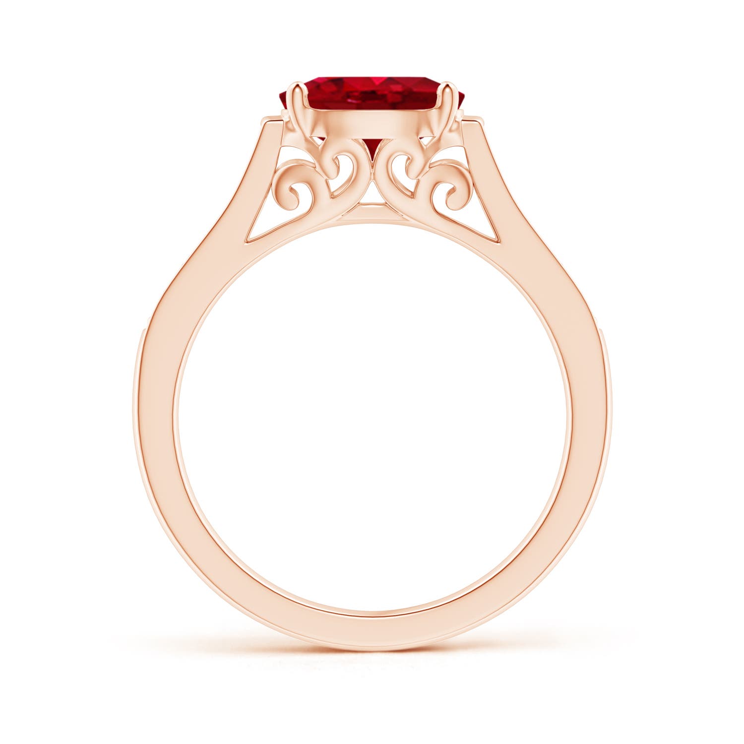 AAA - Ruby / 1.39 CT / 14 KT Rose Gold