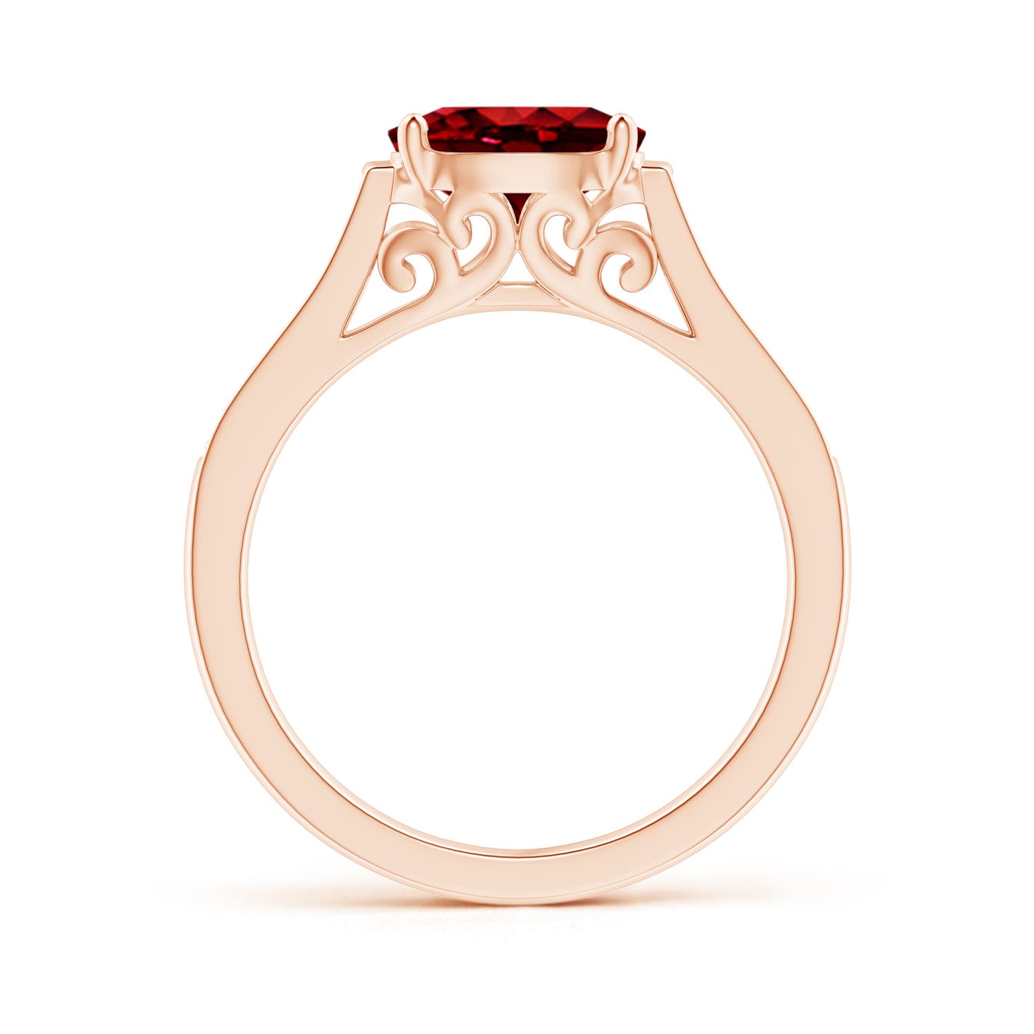 AAAA - Ruby / 1.39 CT / 14 KT Rose Gold