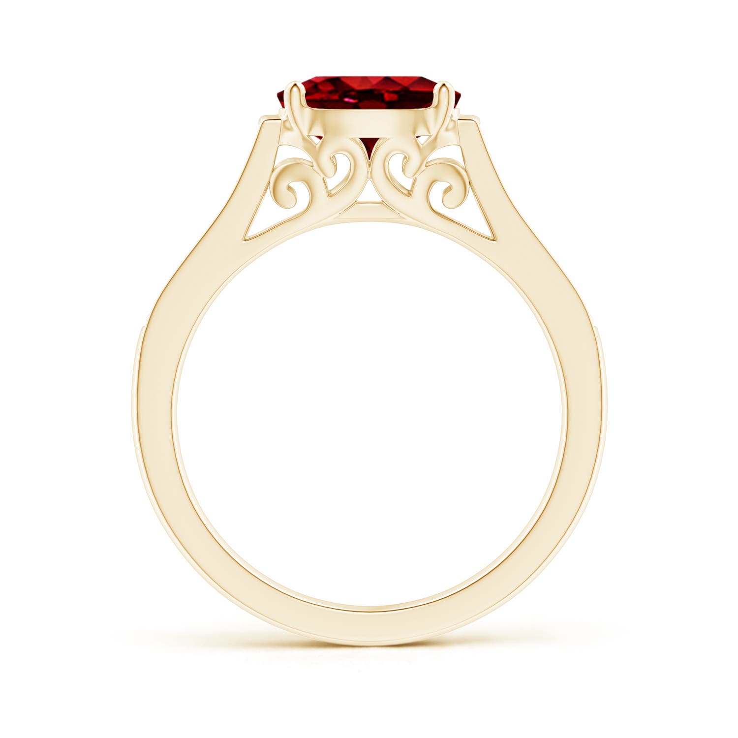 AAAA - Ruby / 1.39 CT / 14 KT Yellow Gold