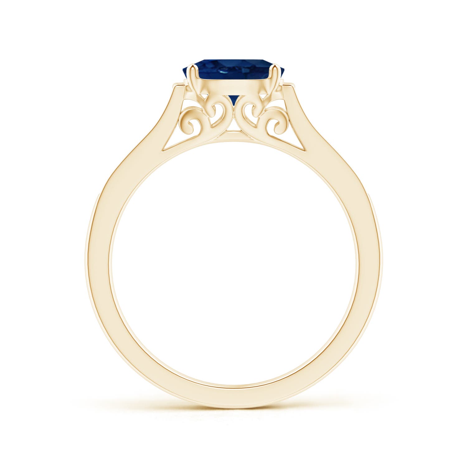 AA - Blue Sapphire / 0.97 CT / 14 KT Yellow Gold