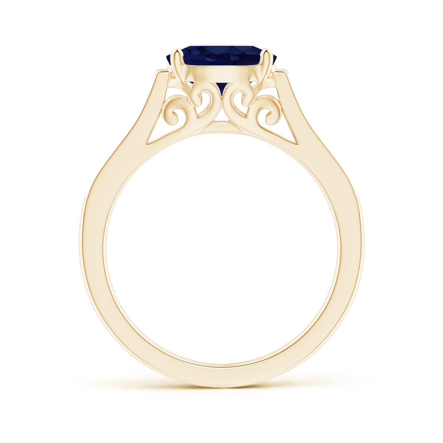 A - Blue Sapphire / 1.69 CT / 14 KT Yellow Gold