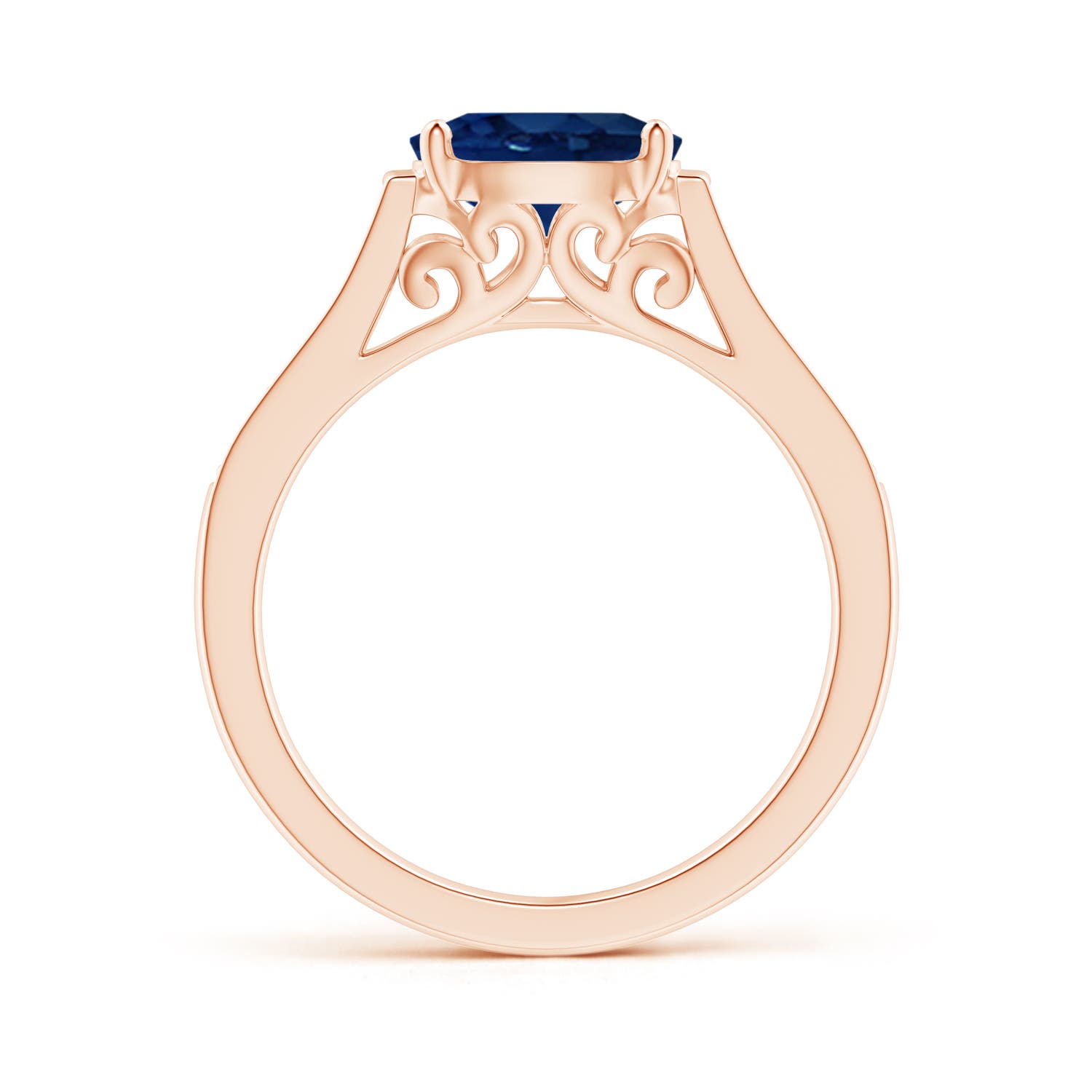 AA - Blue Sapphire / 1.69 CT / 14 KT Rose Gold