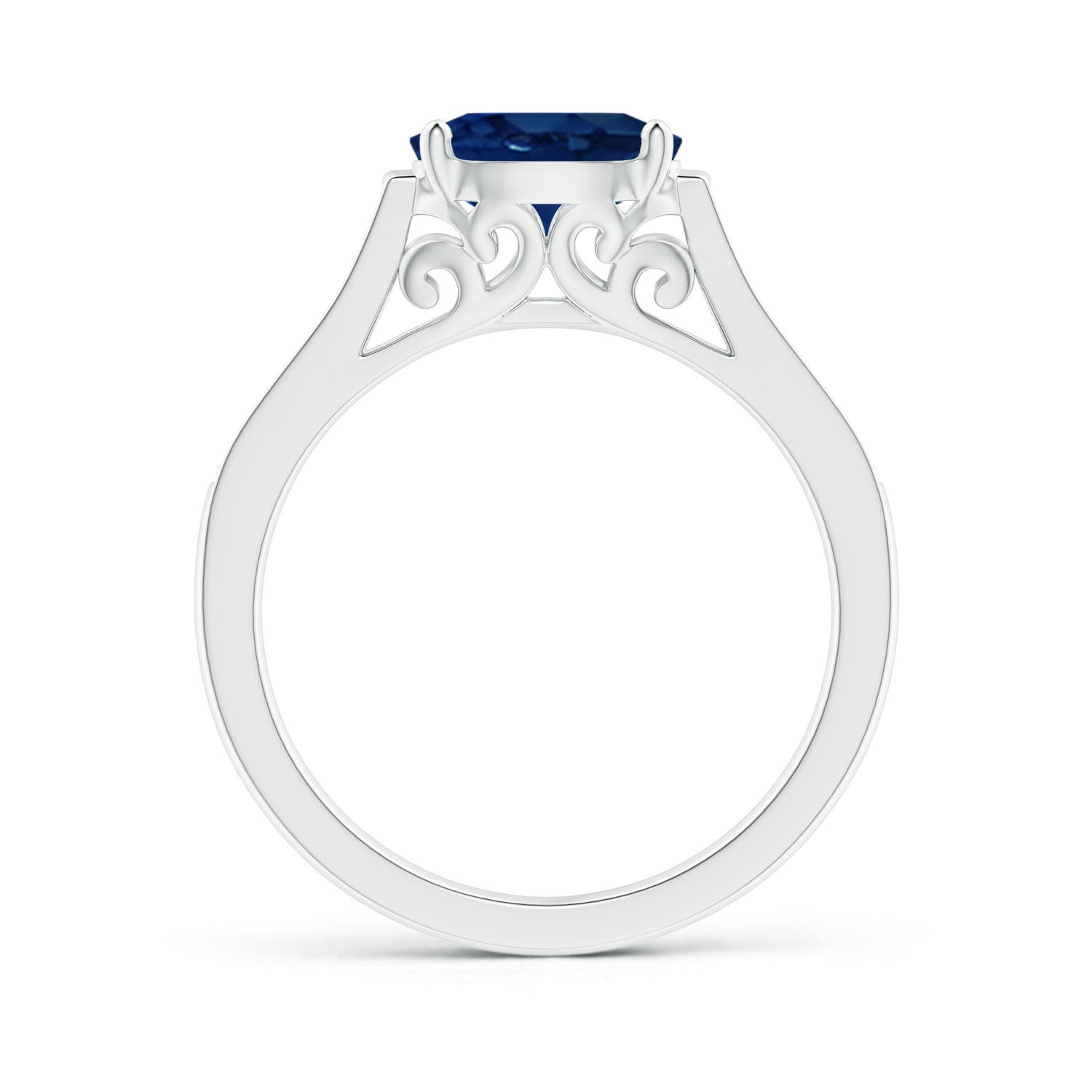 AA - Blue Sapphire / 1.69 CT / 14 KT White Gold