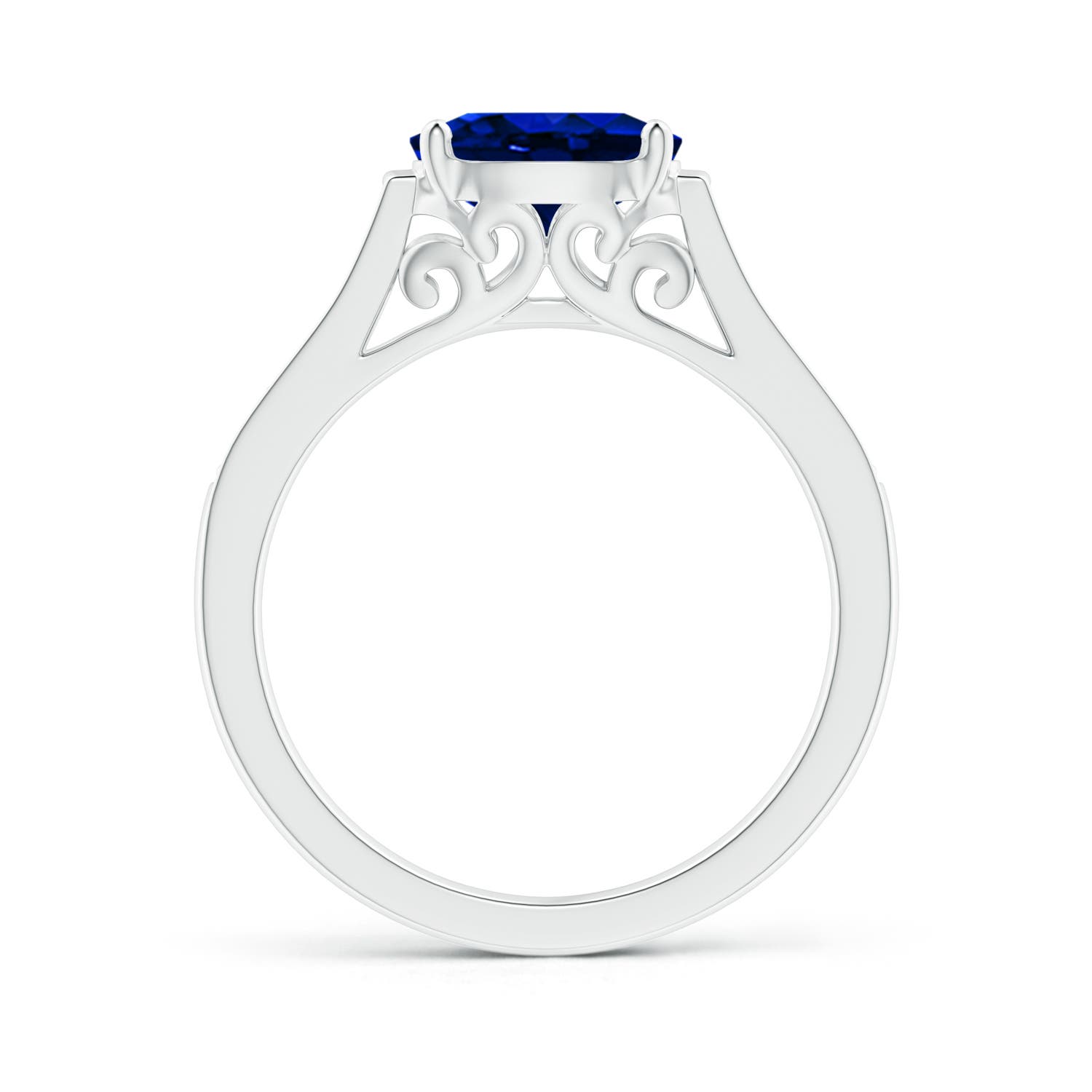 AAAA - Blue Sapphire / 1.69 CT / 14 KT White Gold