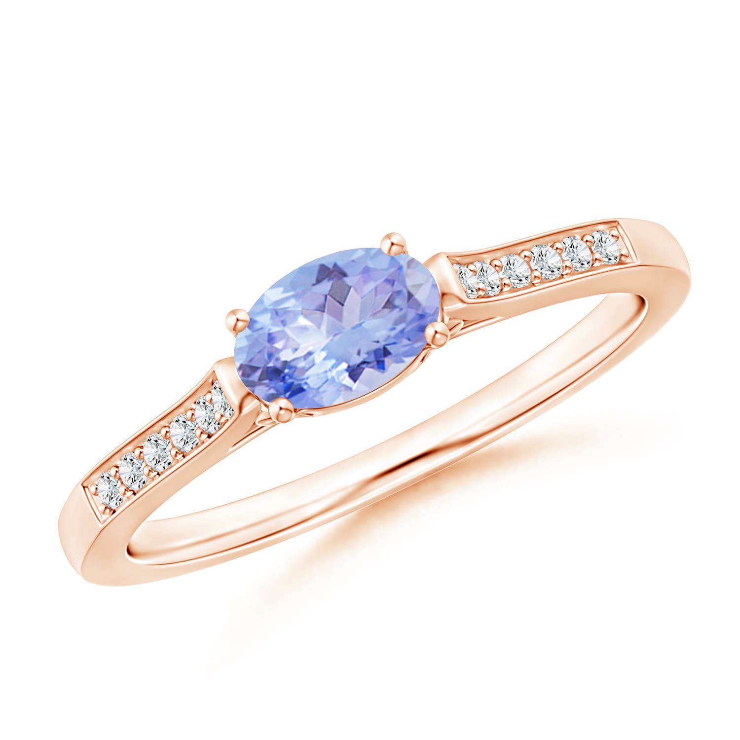 AA - Tanzanite / 0.55 CT / 14 KT Rose Gold