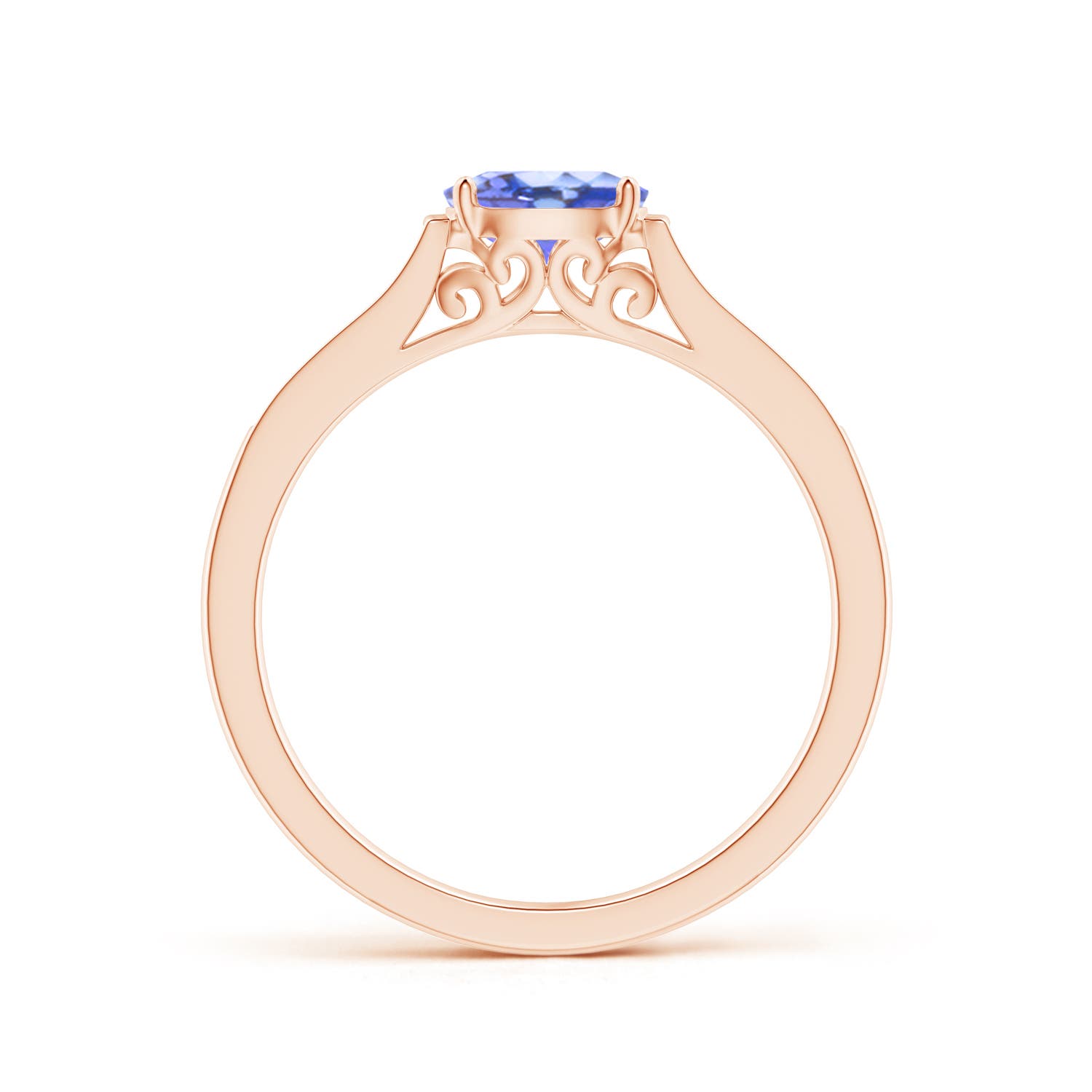 AA - Tanzanite / 0.55 CT / 14 KT Rose Gold