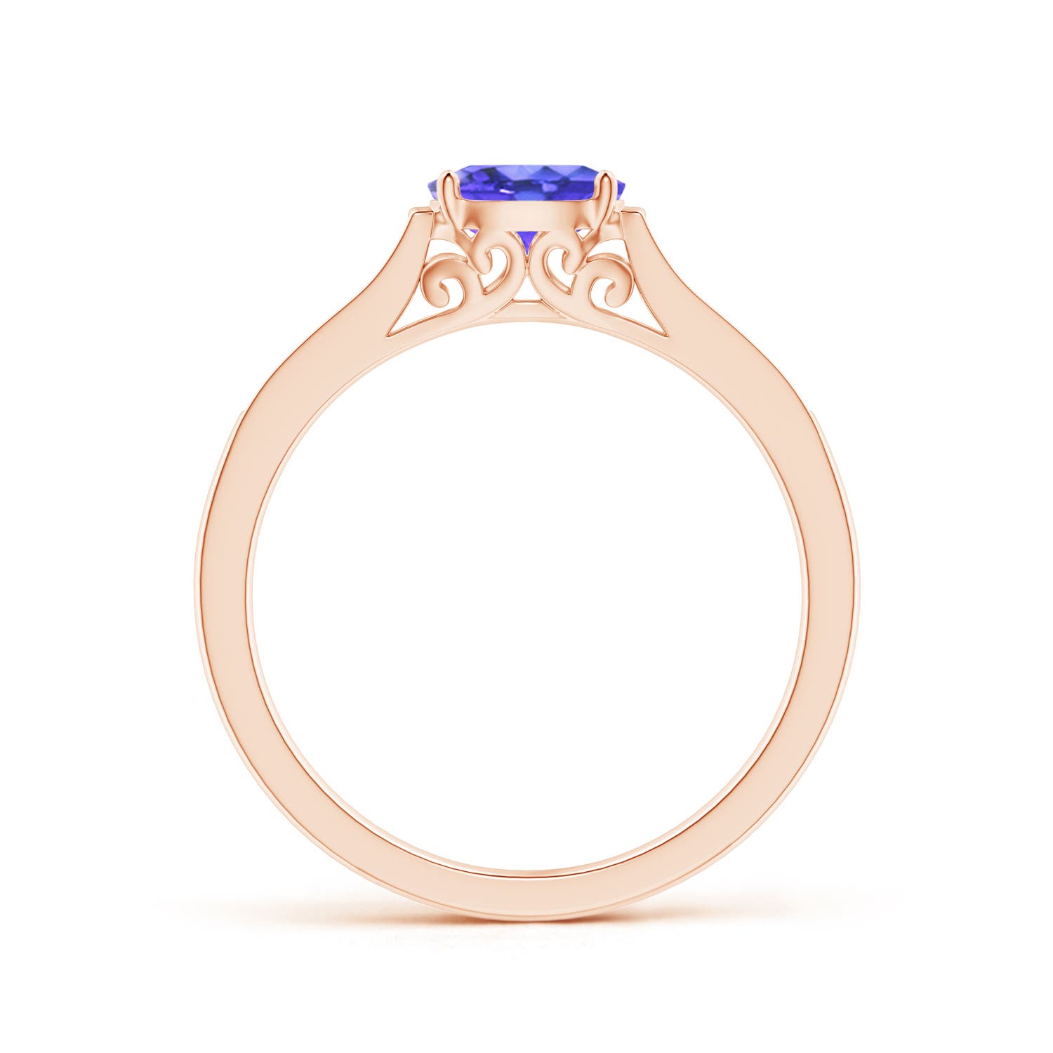 AAA - Tanzanite / 0.55 CT / 14 KT Rose Gold