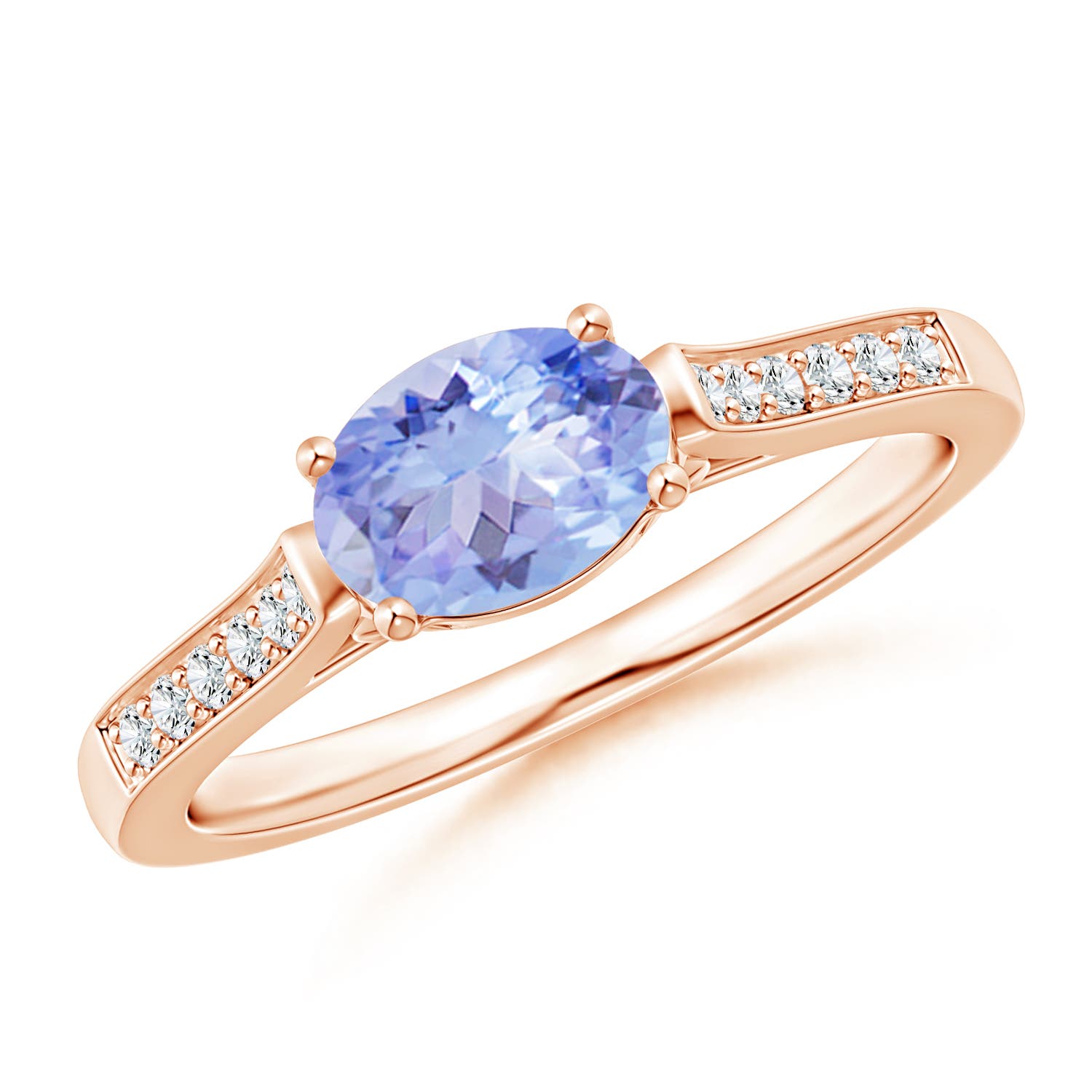 AA - Tanzanite / 0.92 CT / 14 KT Rose Gold