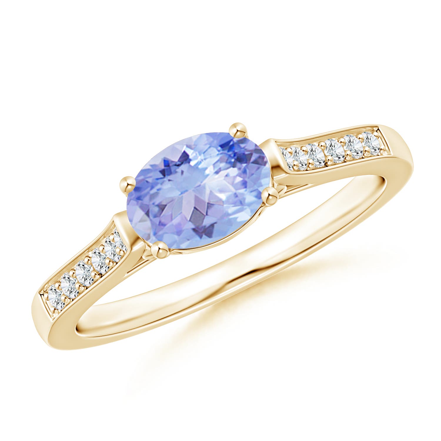 AA - Tanzanite / 0.92 CT / 14 KT Yellow Gold