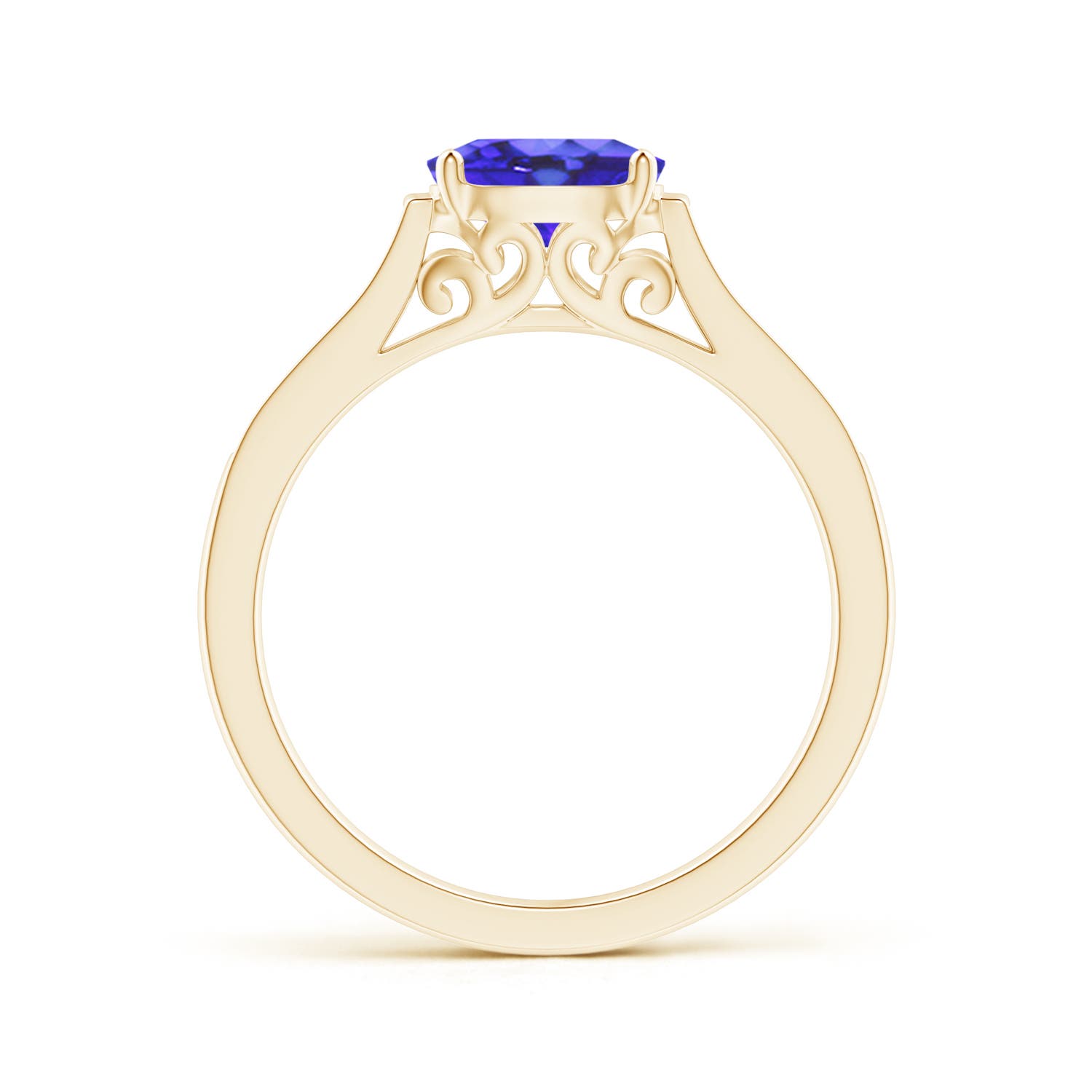 AA - Tanzanite / 0.92 CT / 14 KT Yellow Gold