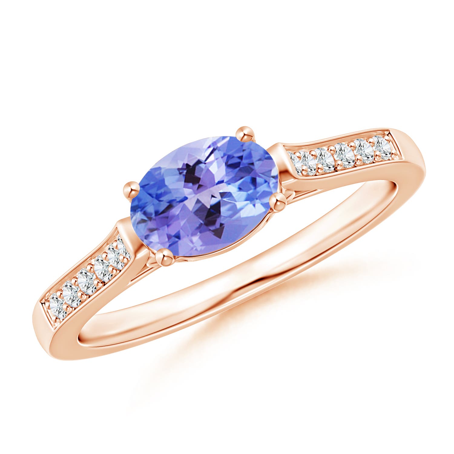 AAA - Tanzanite / 0.92 CT / 14 KT Rose Gold