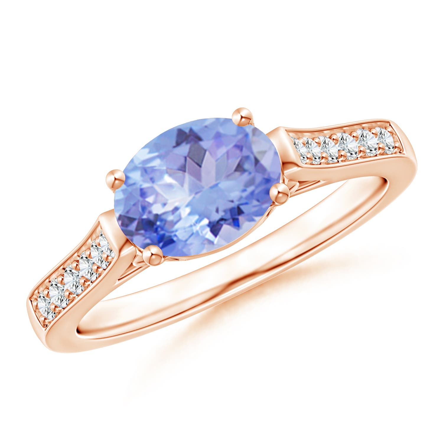 A - Tanzanite / 1.39 CT / 14 KT Rose Gold