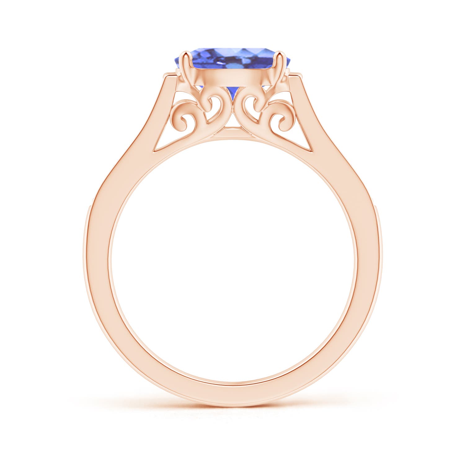 A - Tanzanite / 1.39 CT / 14 KT Rose Gold