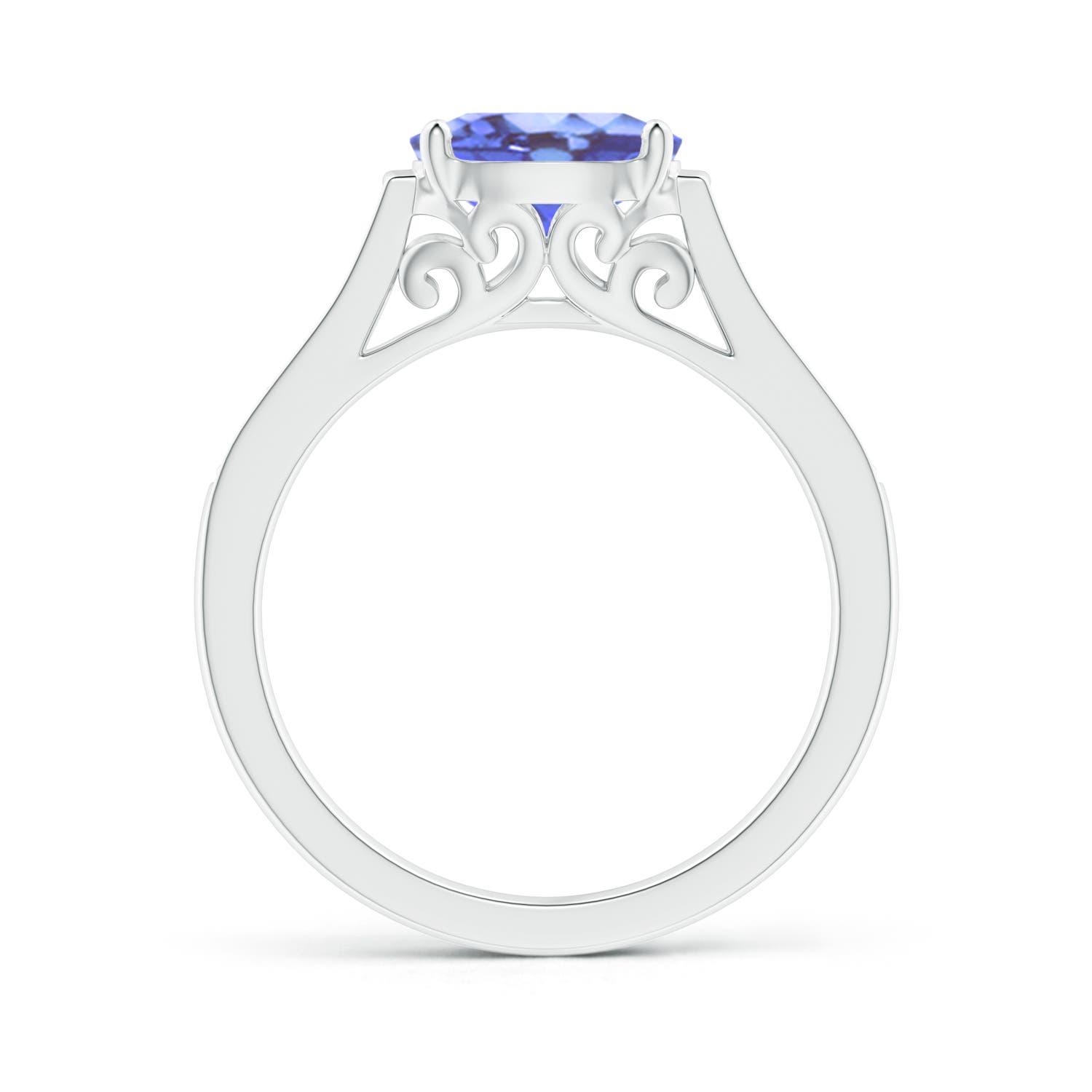 A - Tanzanite / 1.39 CT / 14 KT White Gold