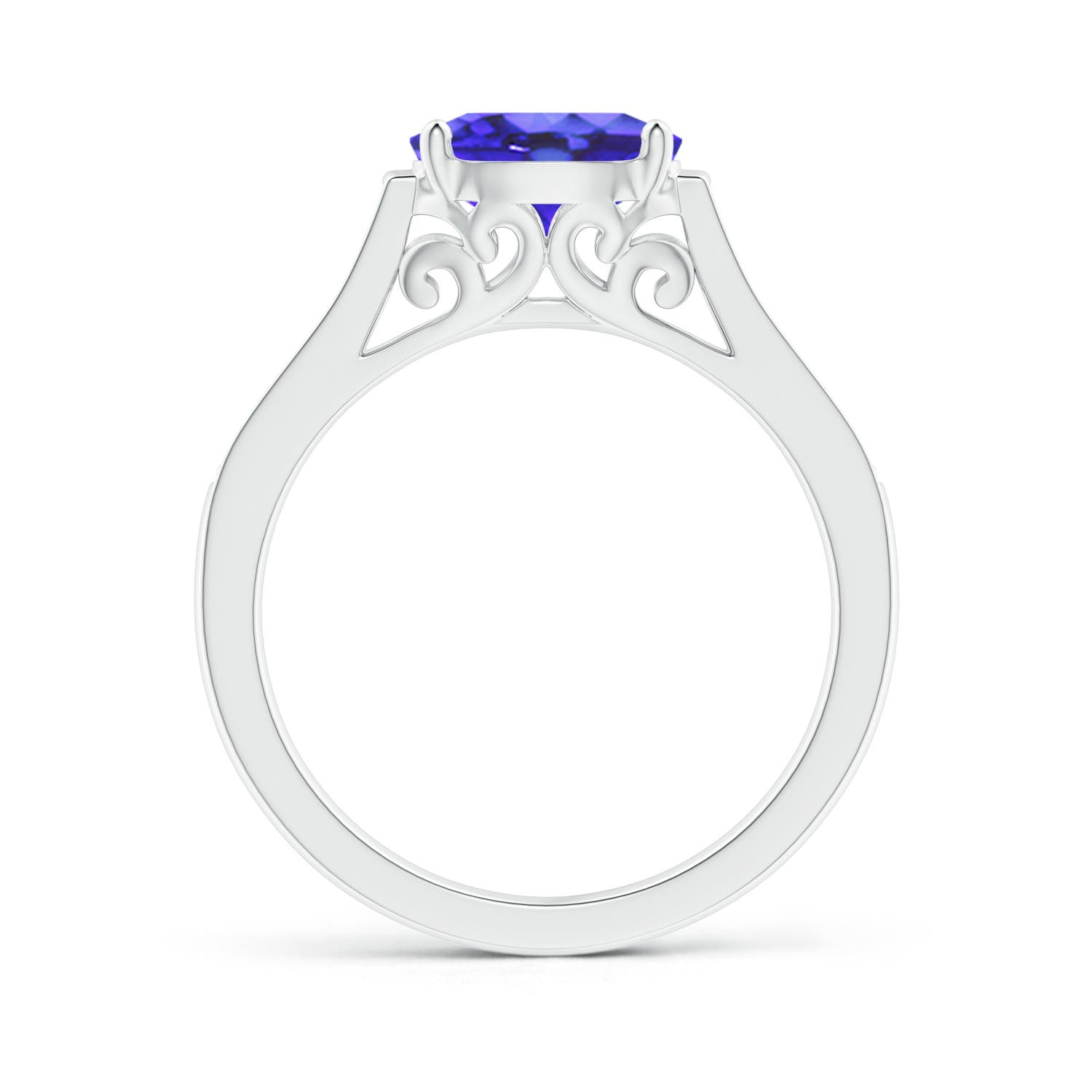 AA - Tanzanite / 1.39 CT / 14 KT White Gold