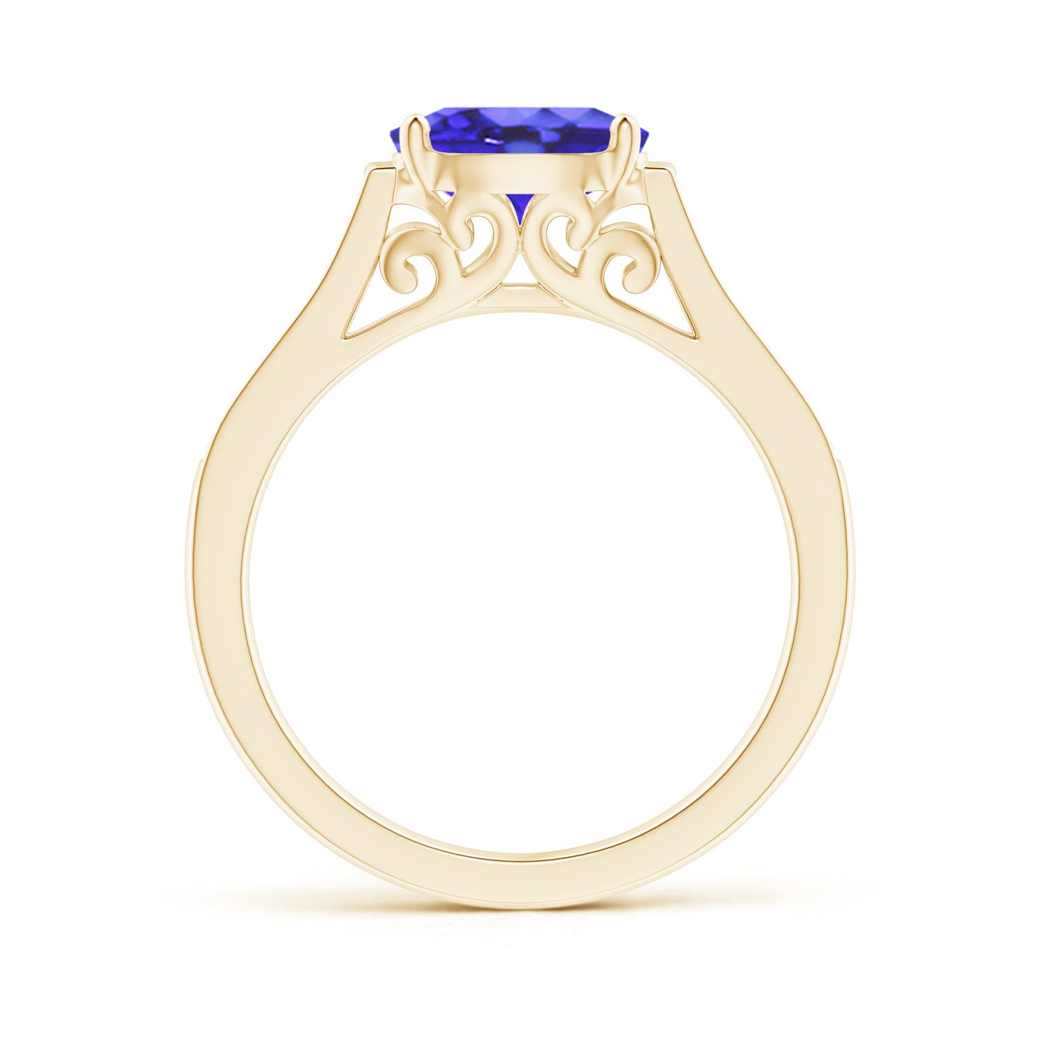 AA - Tanzanite / 1.39 CT / 14 KT Yellow Gold